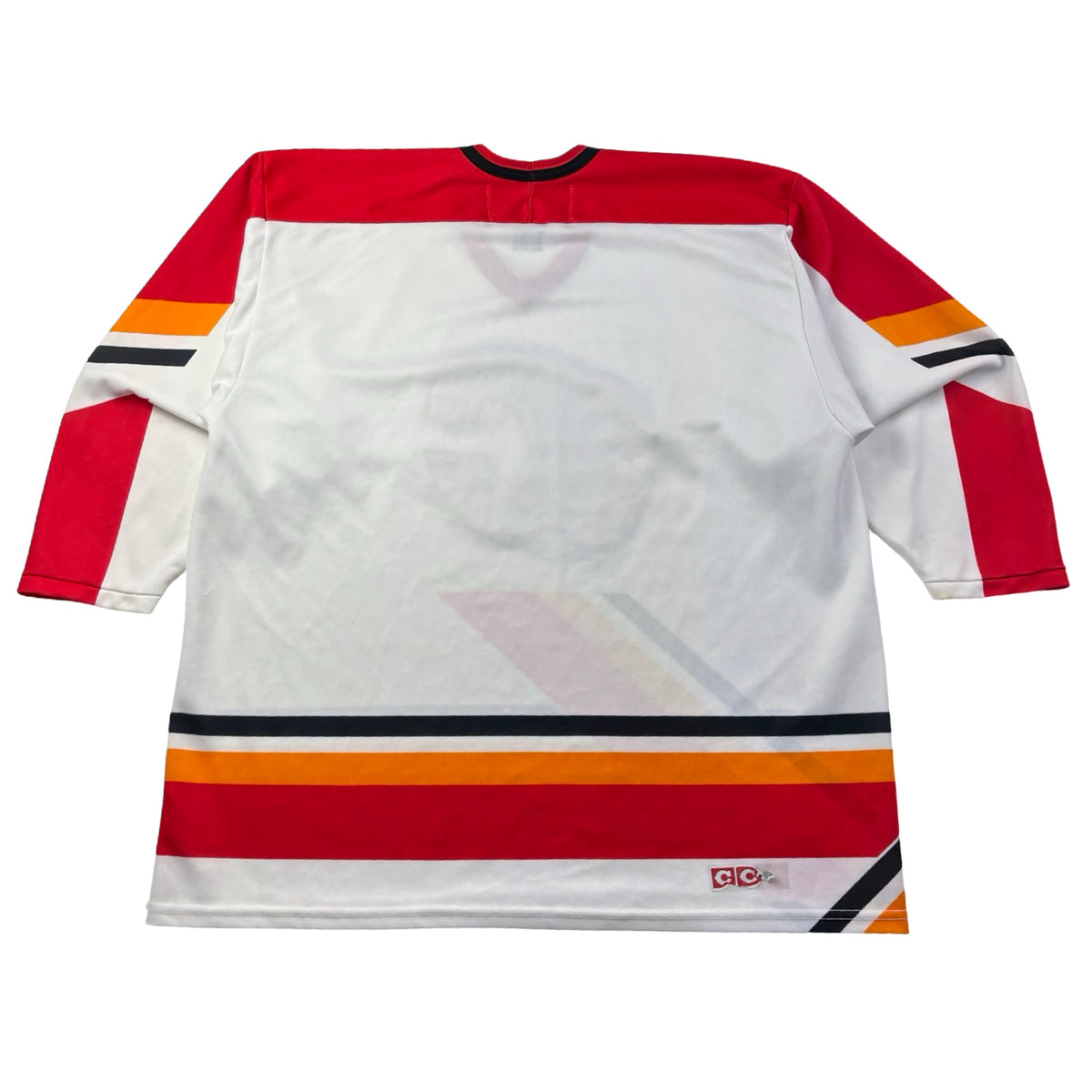 ‘90s CCM Calgary Flames Pedestal Home Jersey