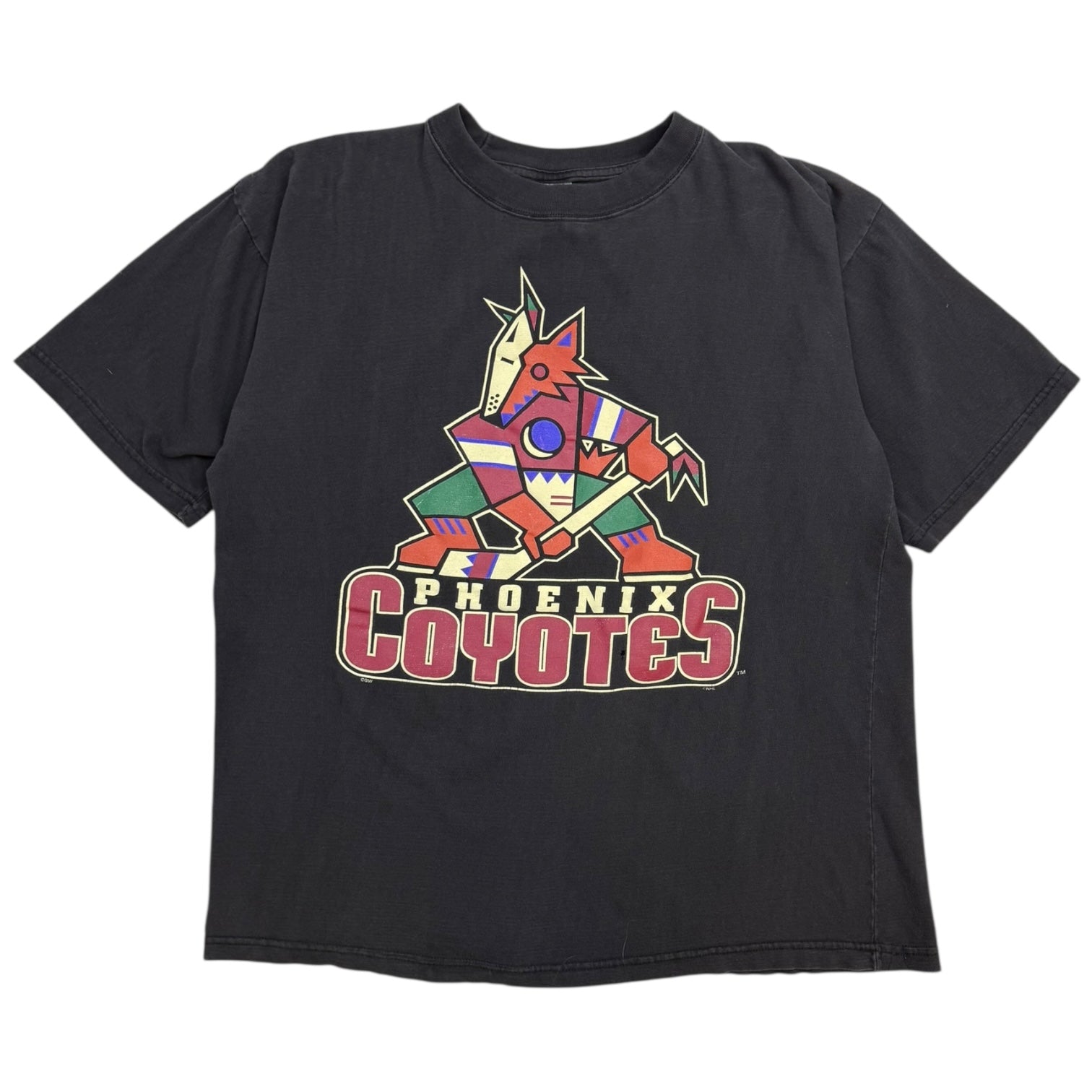 Vintage Phoenix Coyotes Kachina T-Shirt Black