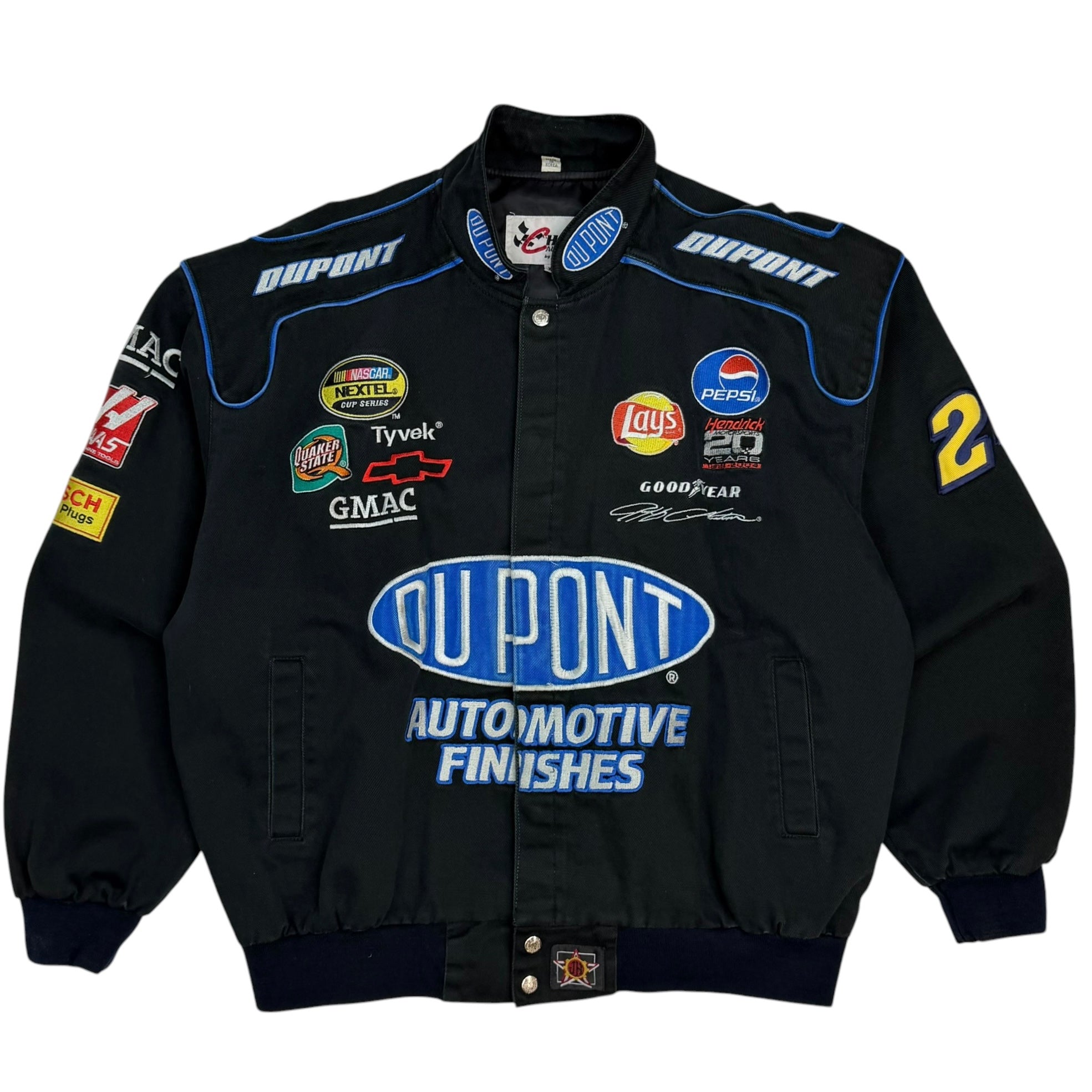 Vintage Chase Authentics Jeff Gordon NASCAR Racing Jacket Black