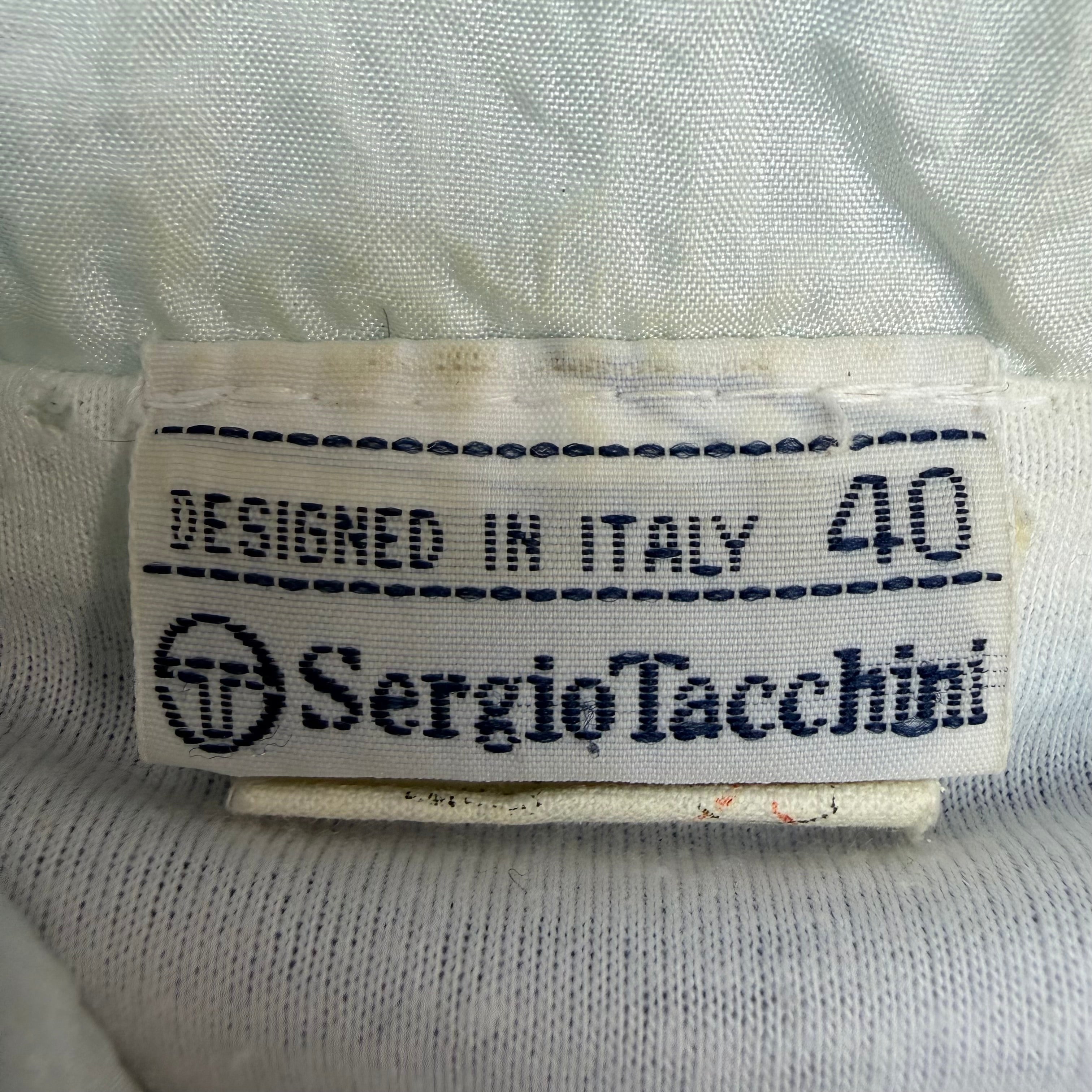 Vintage Sergio Tacchini Sport Track Jacket White/Blue