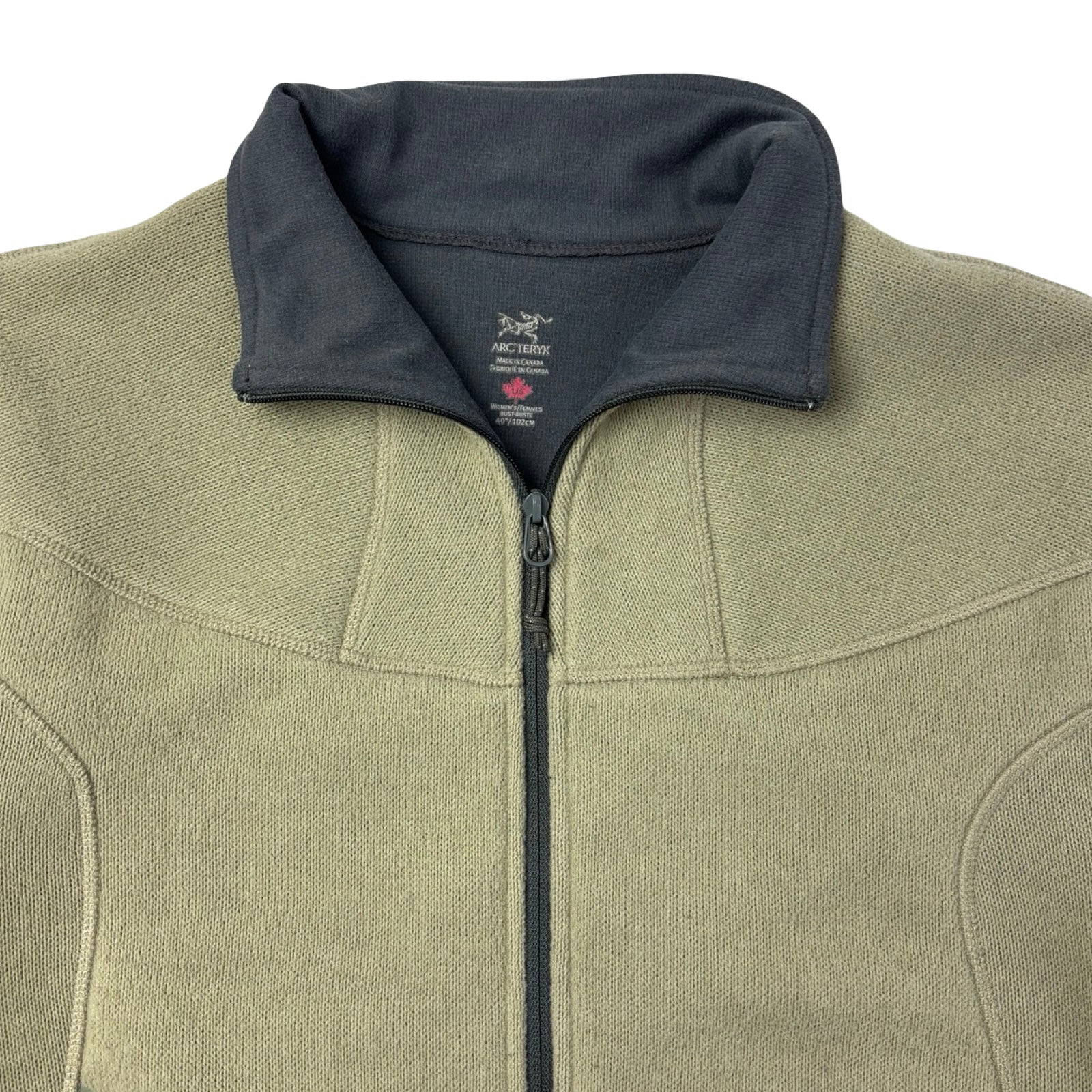 (W) Arc’teryx Polartec Covert Full-Zip Jacket Khaki