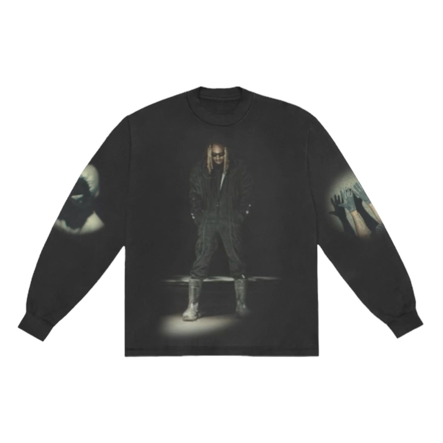 Future Keep It Burnin Designed By DONDA L/S T-Shirt Black