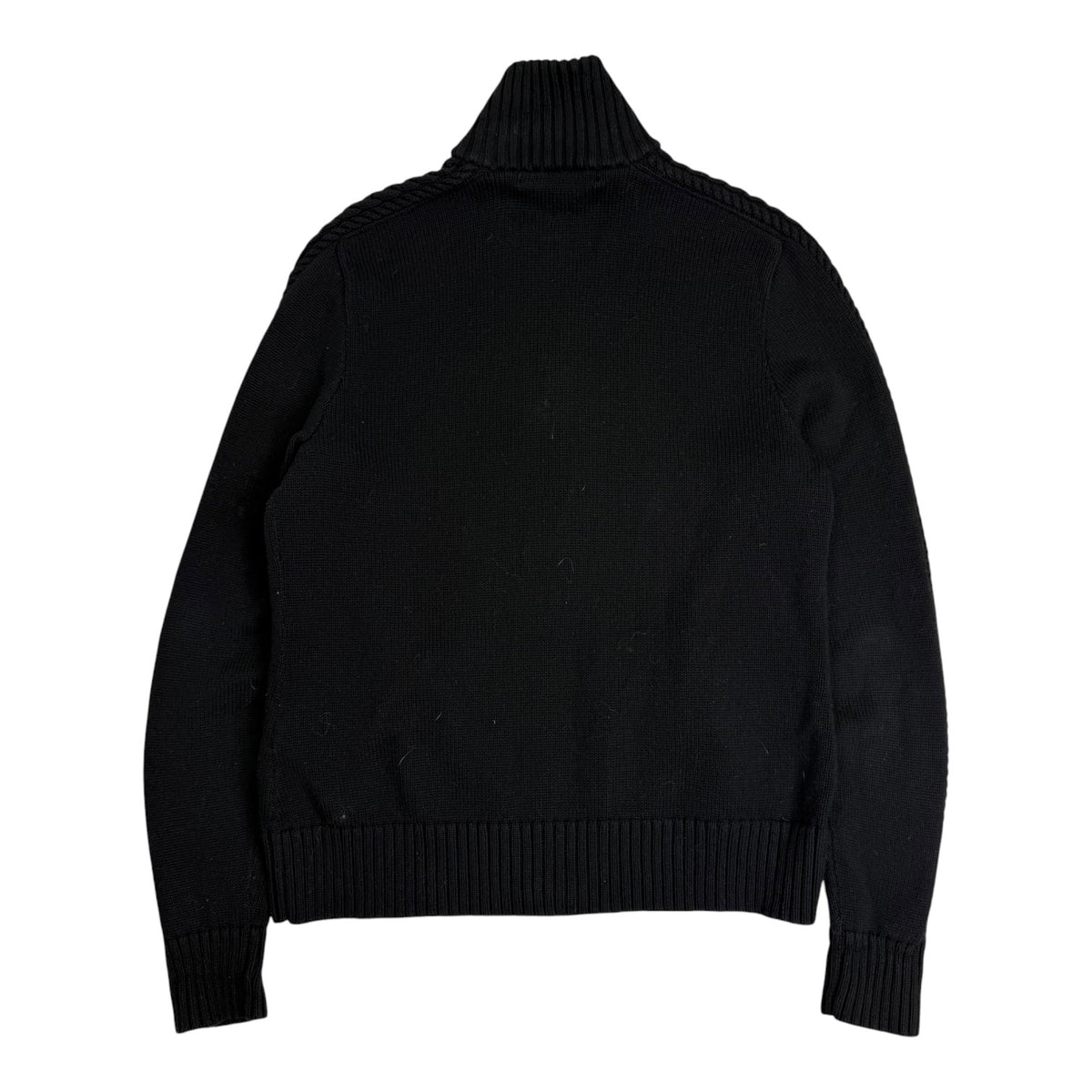Vintage Ralph Lauren Sport Knit Quarter Zip Black
