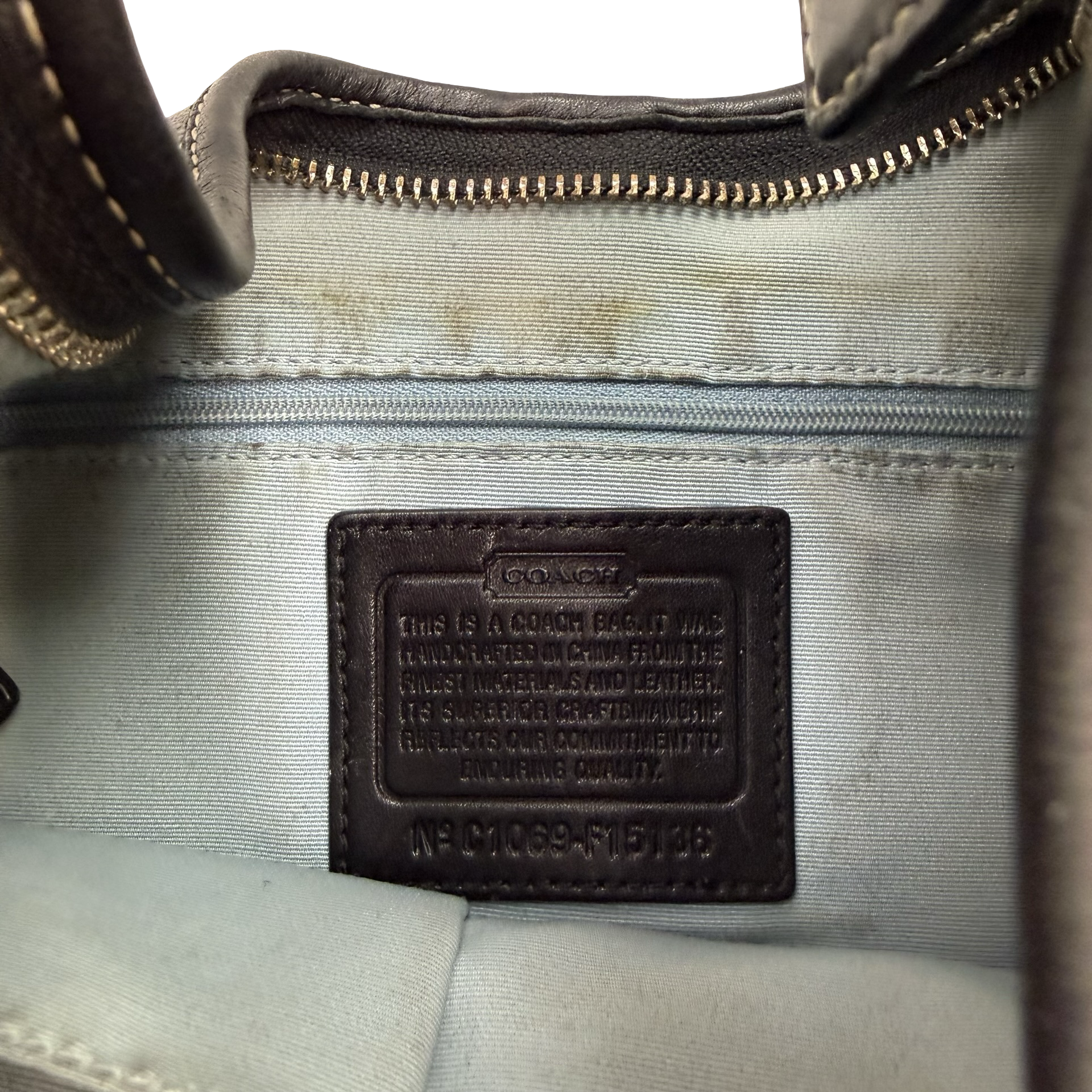 (W) Coach Hobo Shoulder Bag White/Black