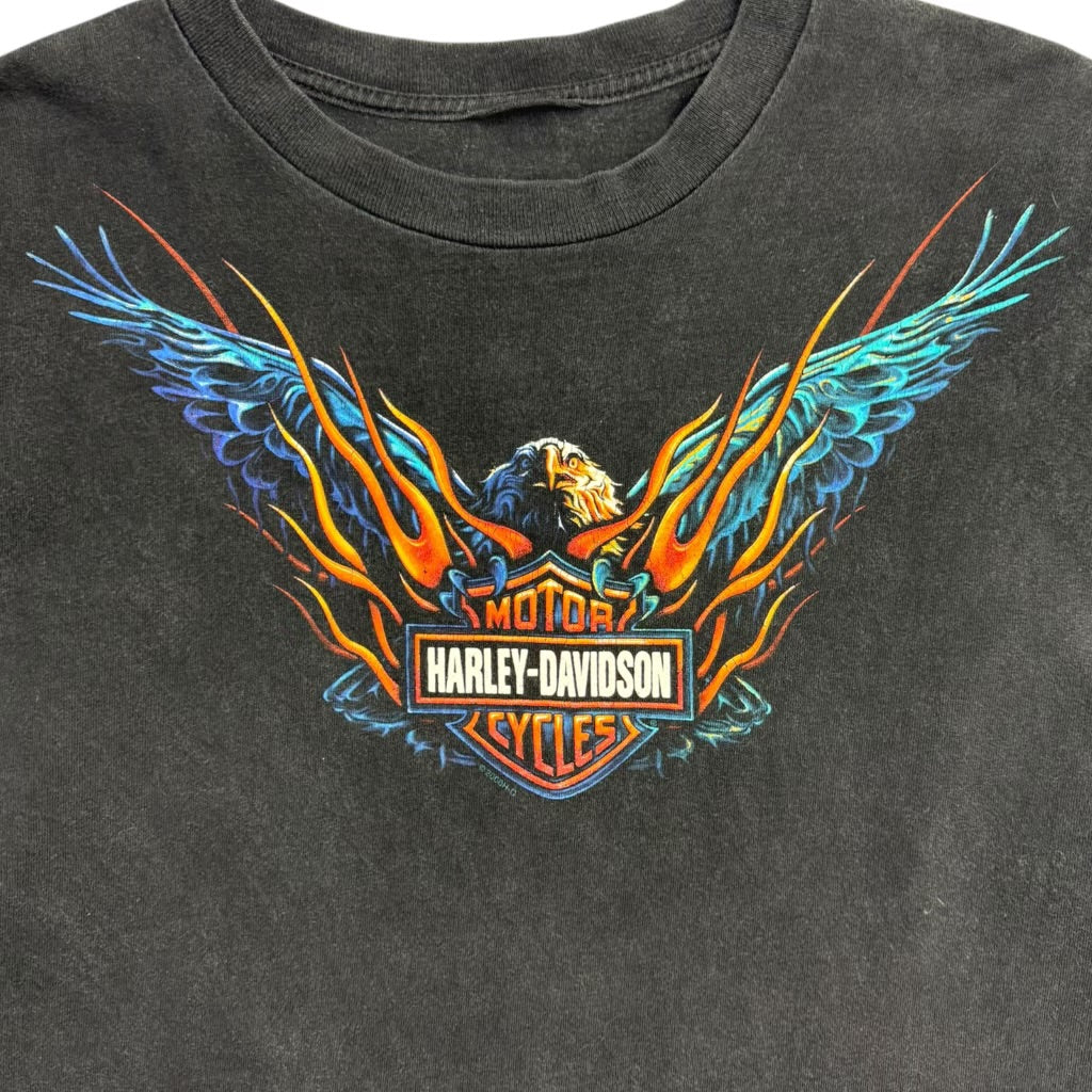 2000 Harley Davidson Kanes Flame Long Sleeve T-Shirt