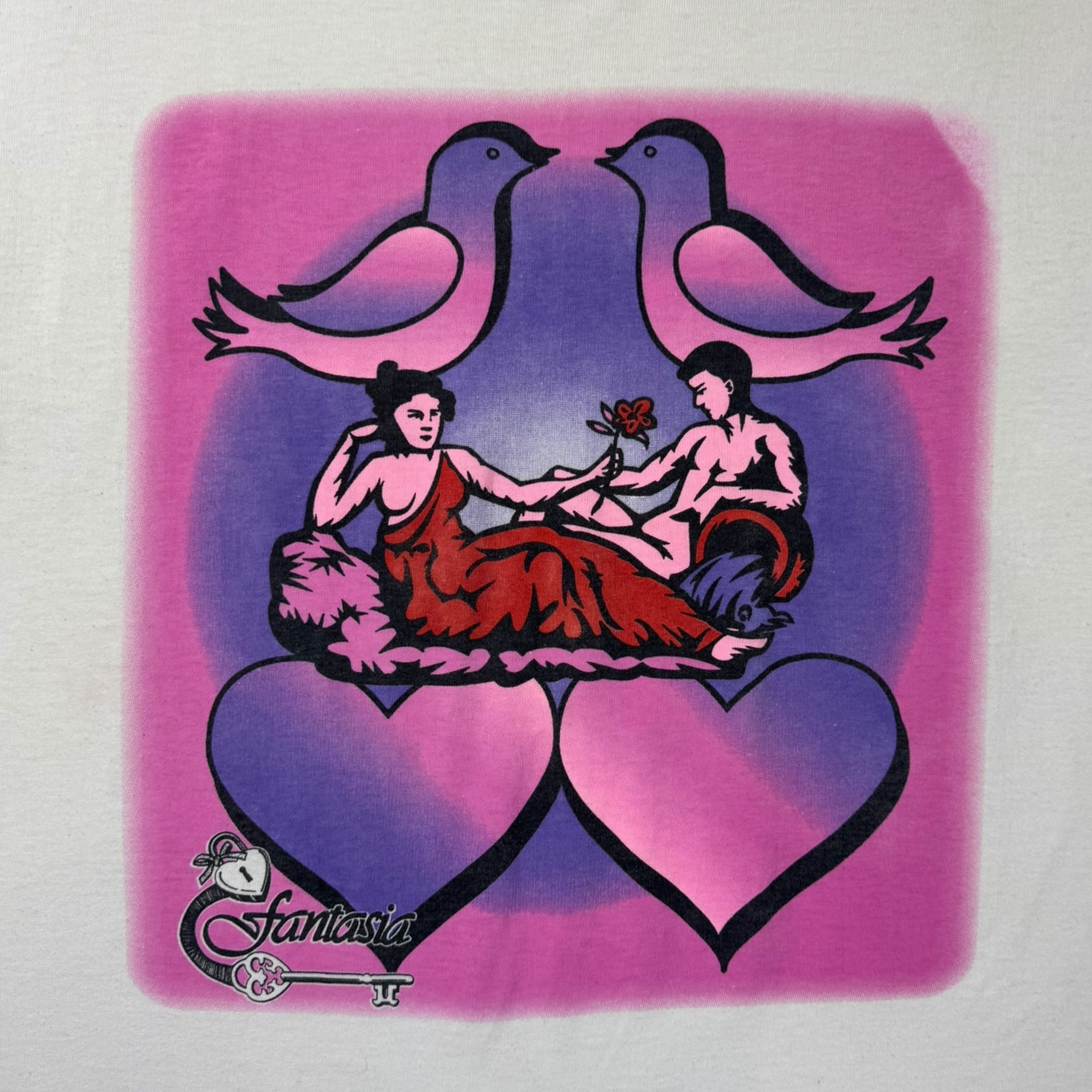 Vintage Fantasia Romance Doves T-Shirt