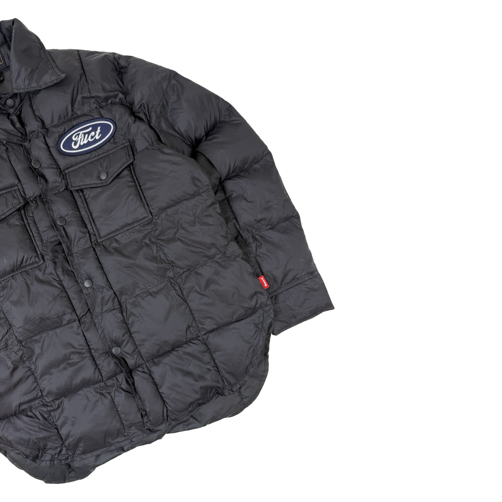 Fuct Oval Parody Lightweight Puffer Jacket Black