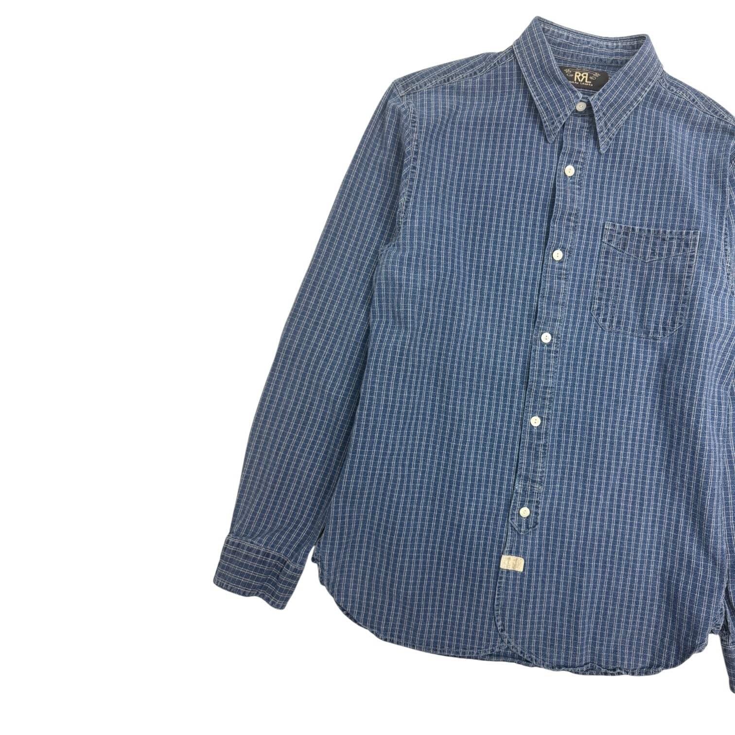 Ralph Lauren RRL Checkered Work Shirt Navy