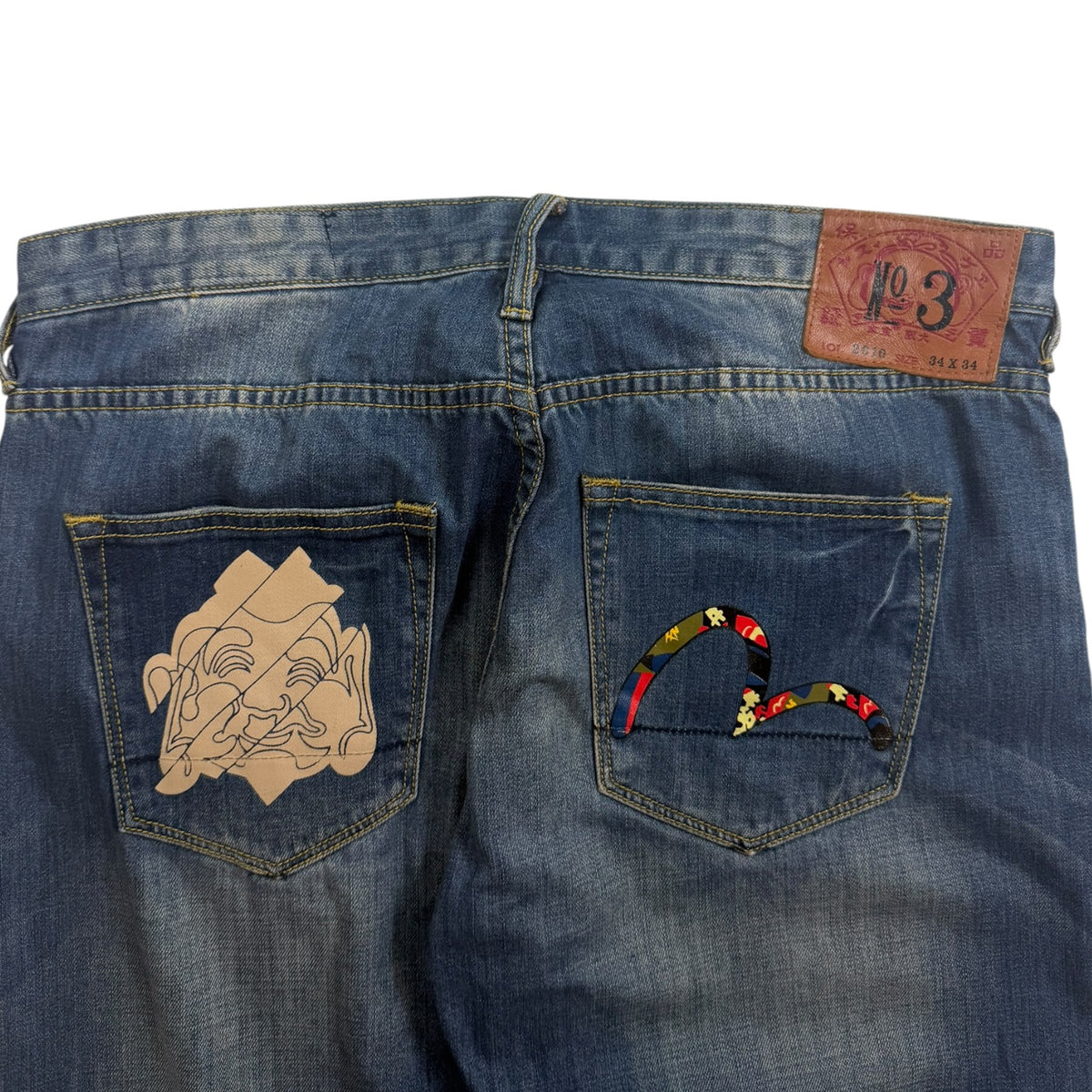 Vintage Evisu 2010 No. 3 Single Seagull Denim Pants