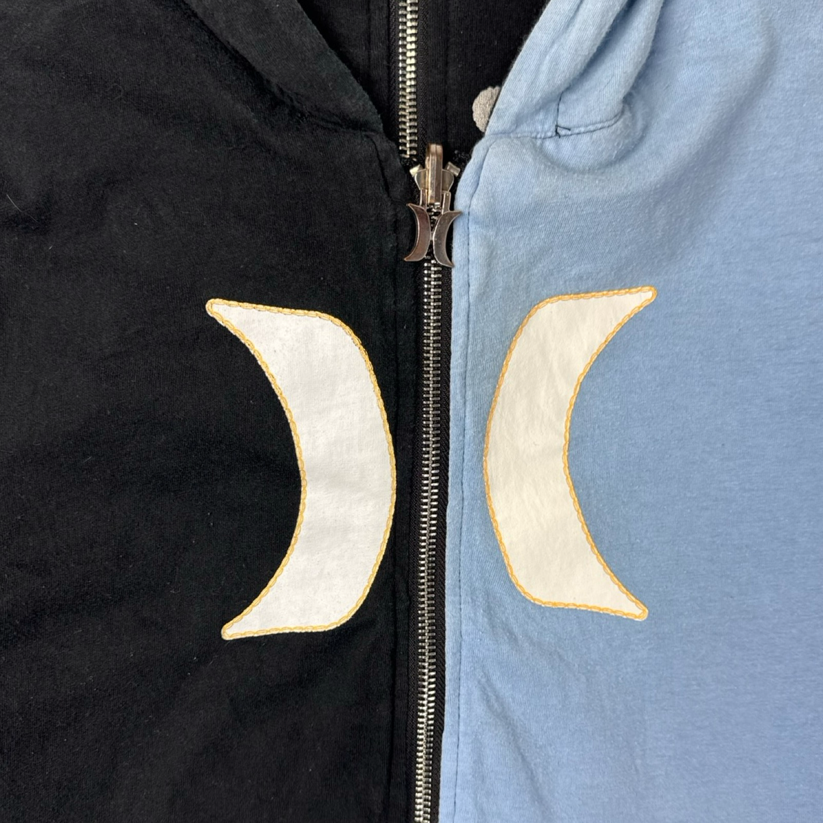 (W) Vintage Y2K Hurley Reversible Zip Up Surf Hoodie