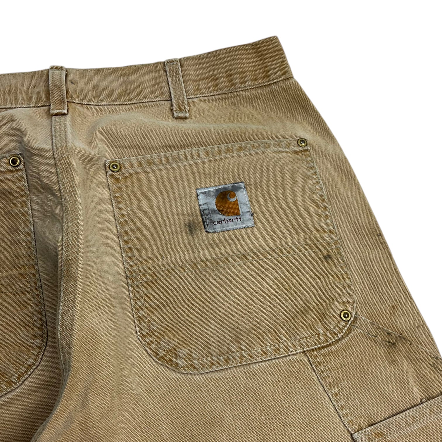 Vintage Carhartt Made in USA Double Knees Tan