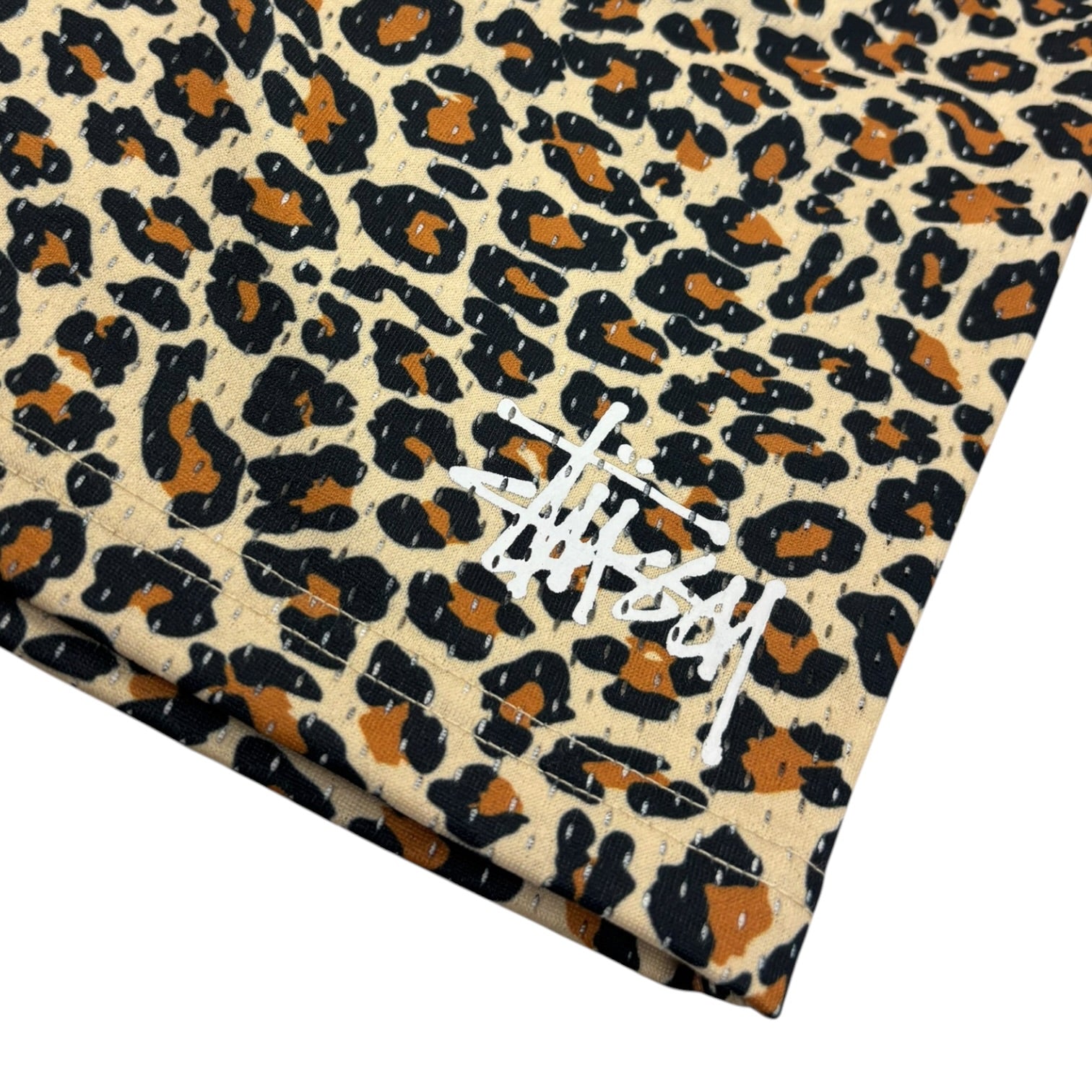 Stussy Leopard Print Mesh Shorts