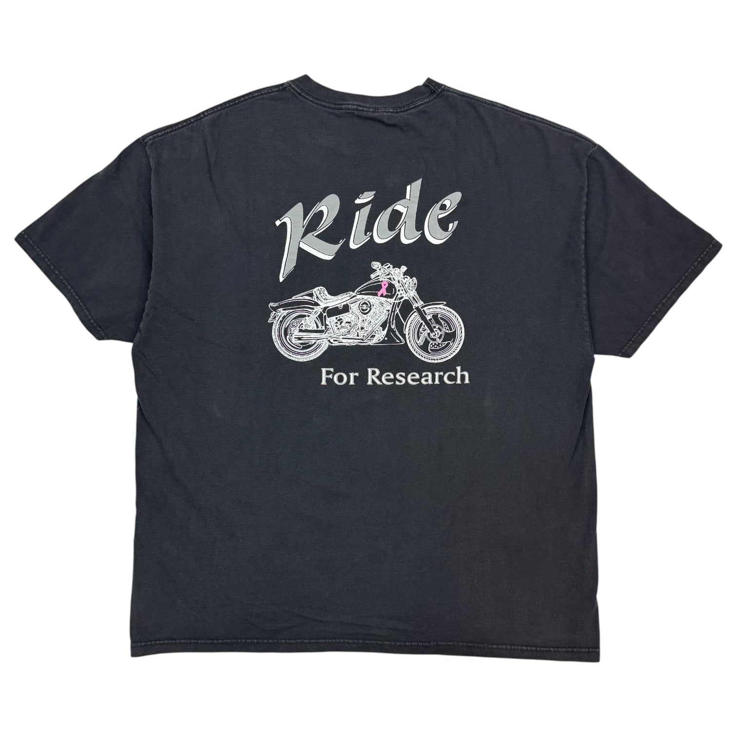 Vintage EZ Rider Ride For Research Tee Black