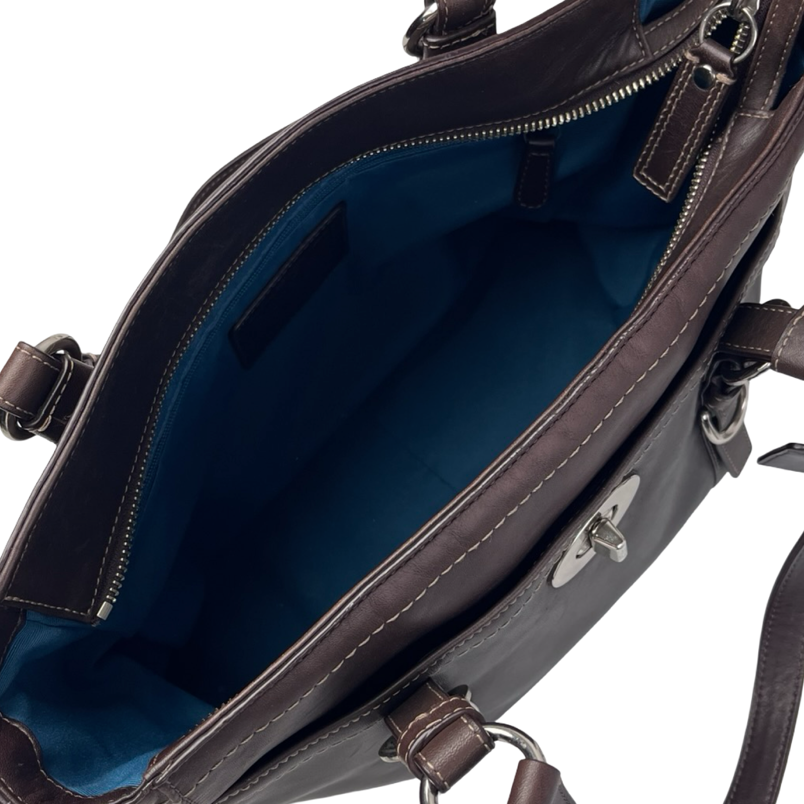 (W) Y2K Coach Chelsea Tote Bag Brown