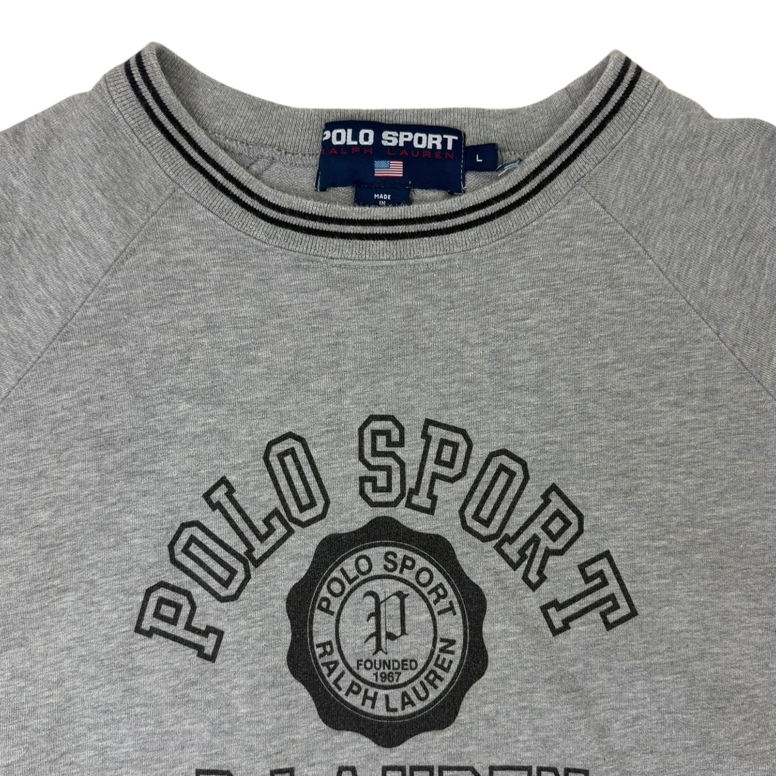 Vintage Polo Sport Crewneck Grey