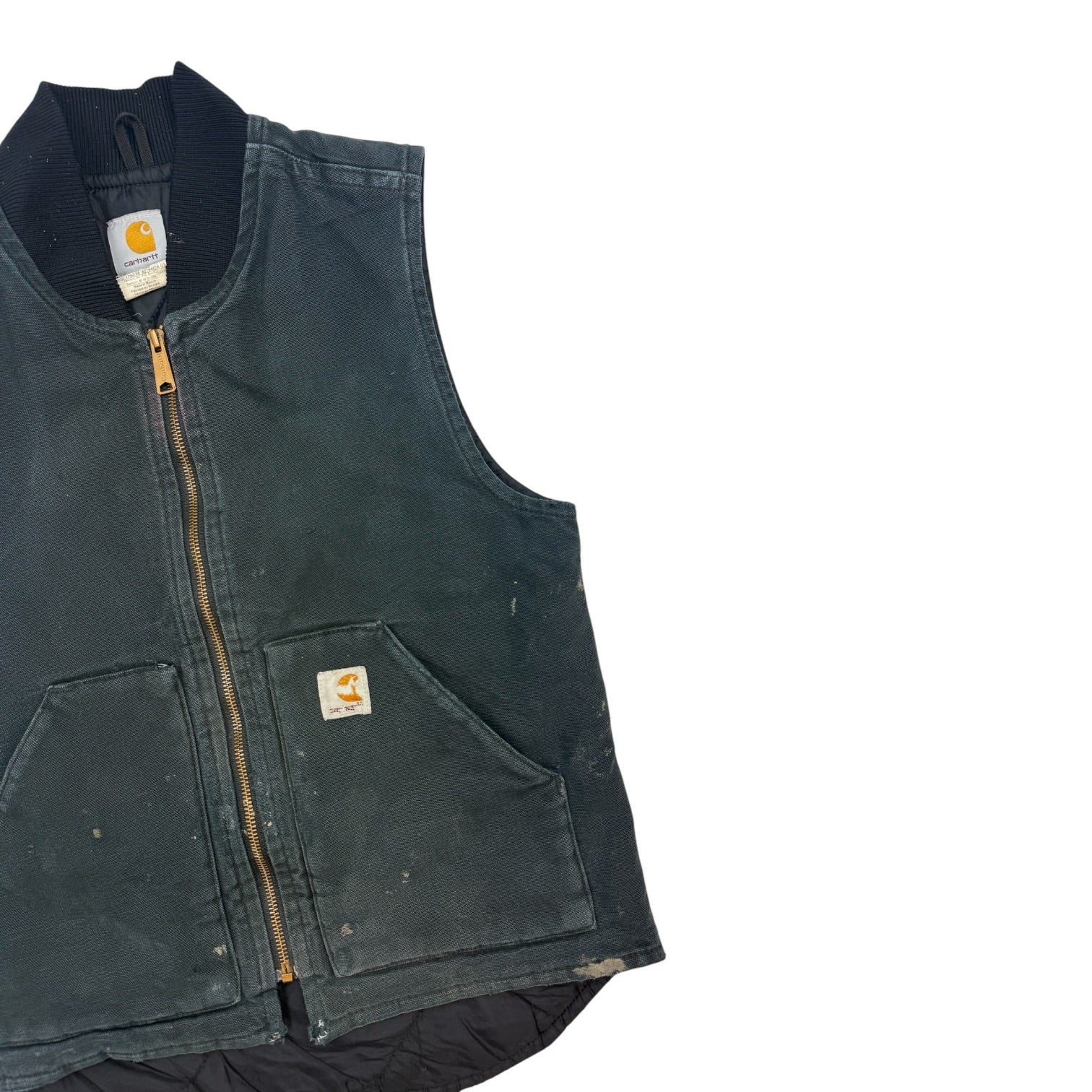 Vintage Carhartt Insulated Vest Black