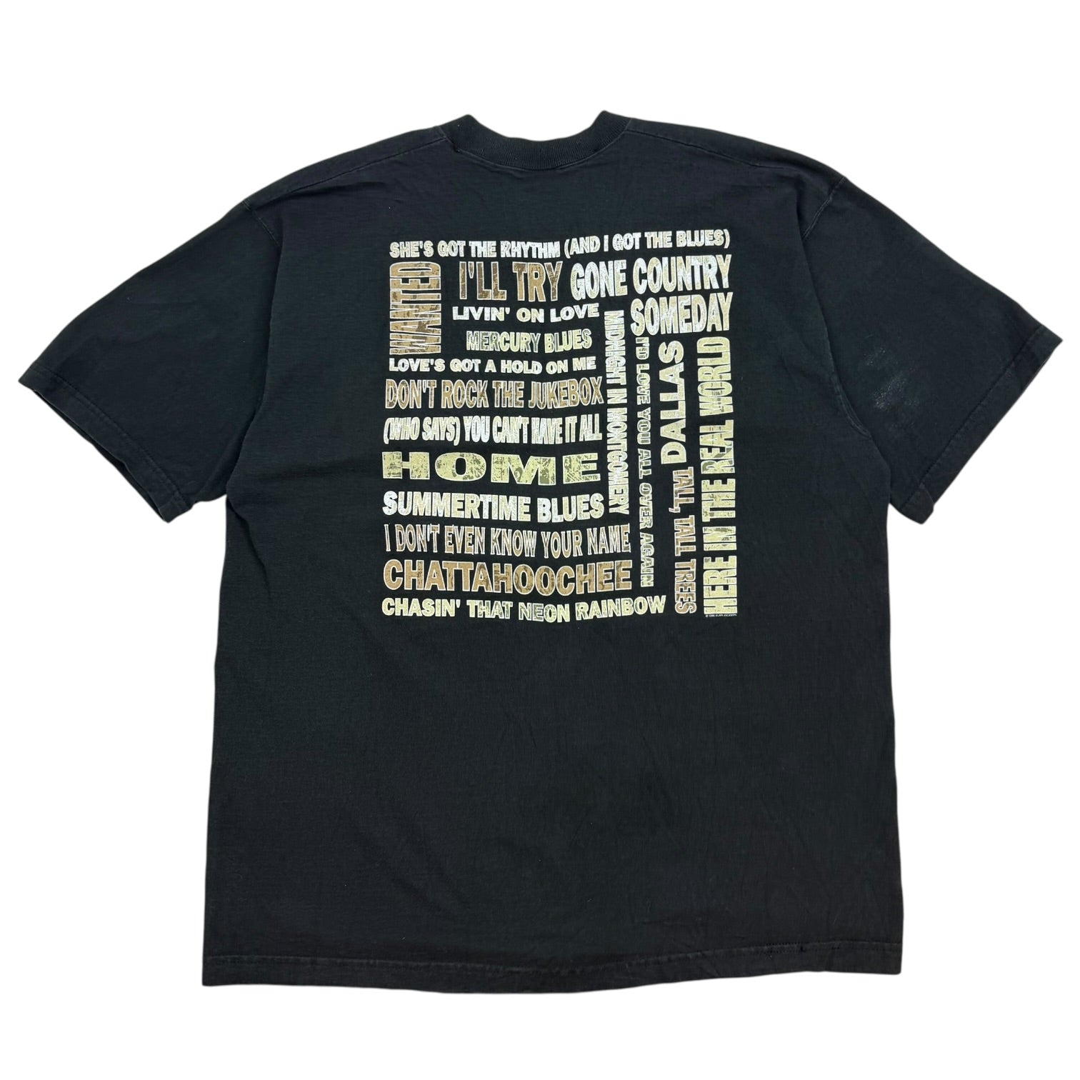 1996 Alan Jackson Tour Tee Black