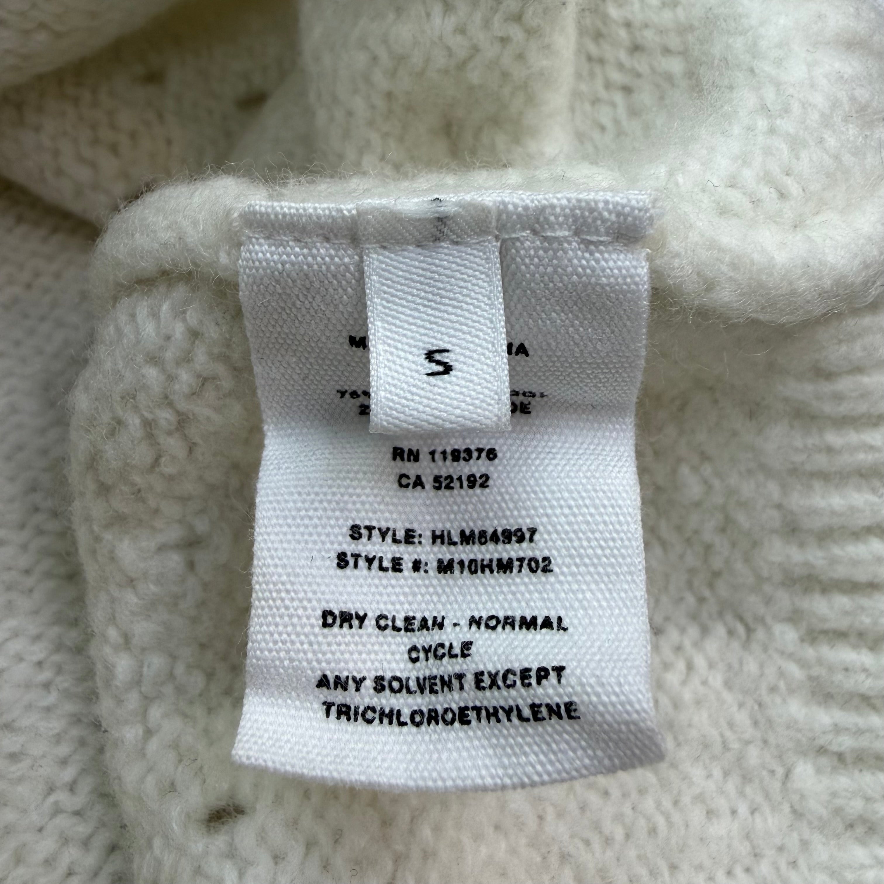 Helmut Lang Noel Wool Crewneck Cream