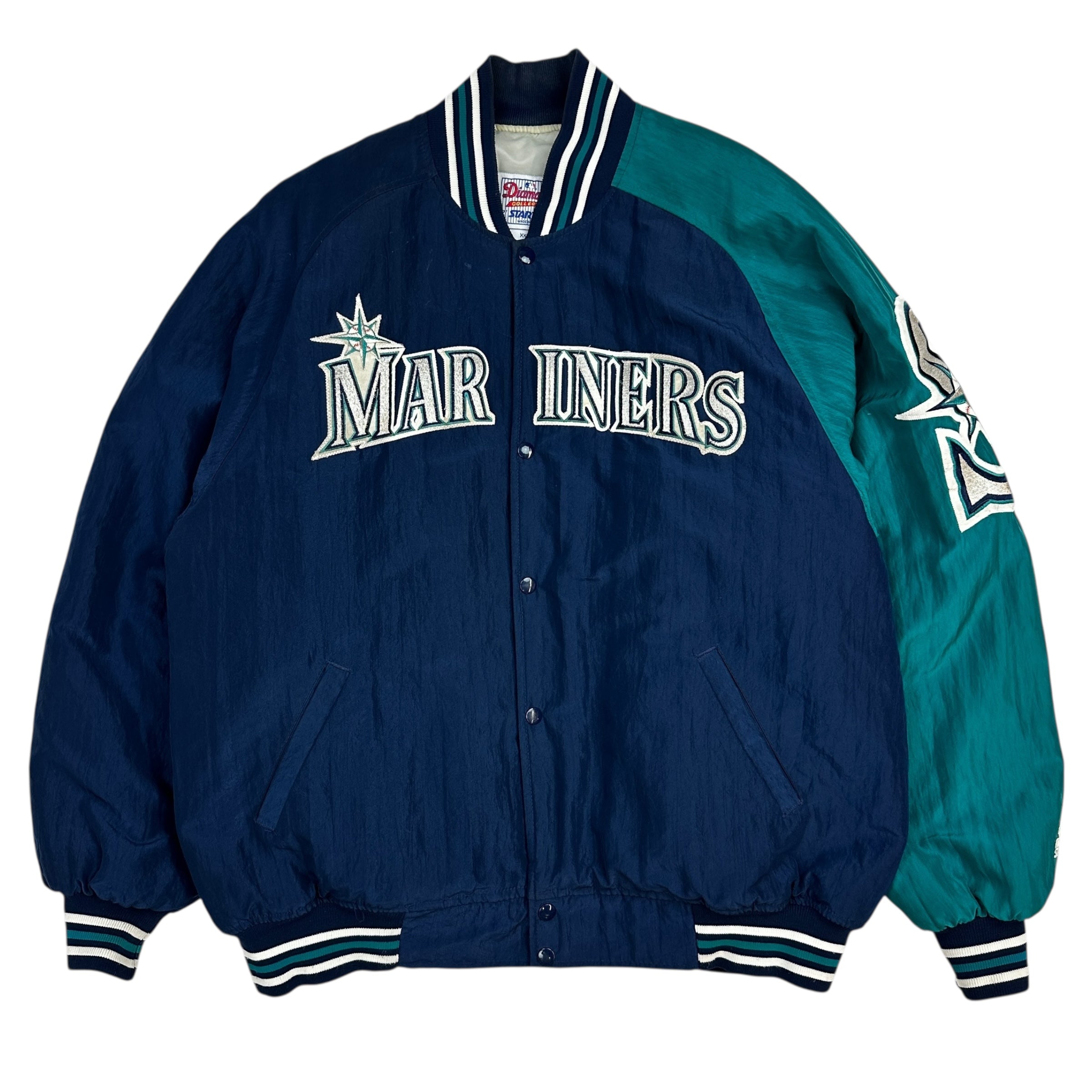 Vintage Starter Seattle Mariners Insulated Nylon Varsity Jacket