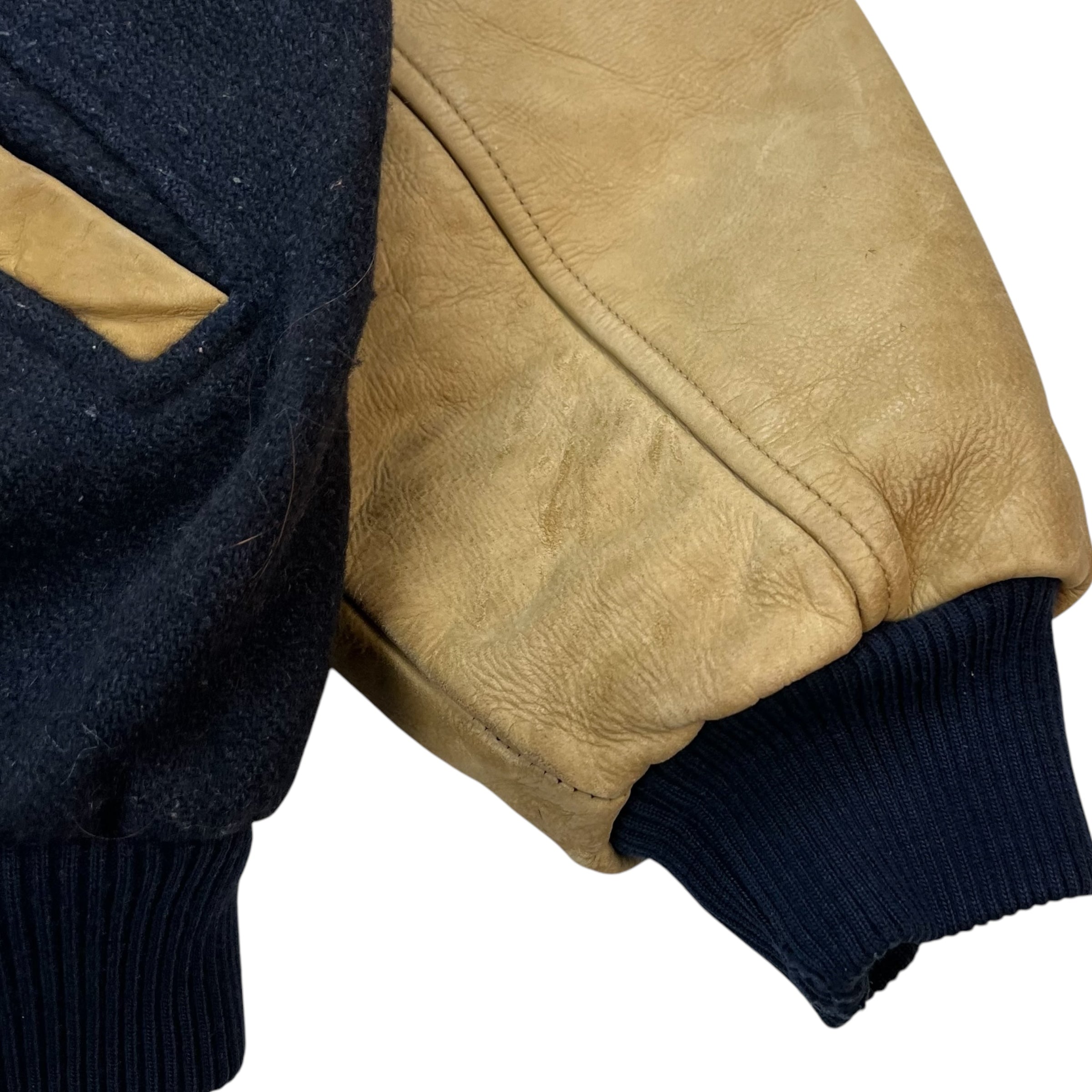 Vintage Ford Varisty Jacket Navy/Tan
