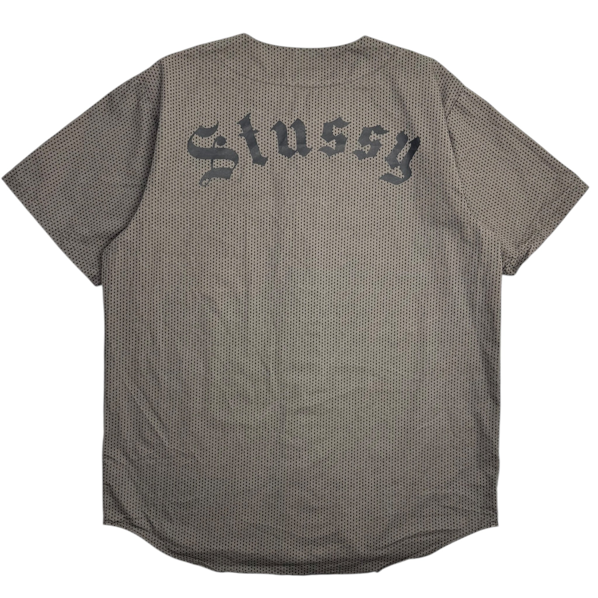 Stussy Grey S Baseball SU14 Jersey