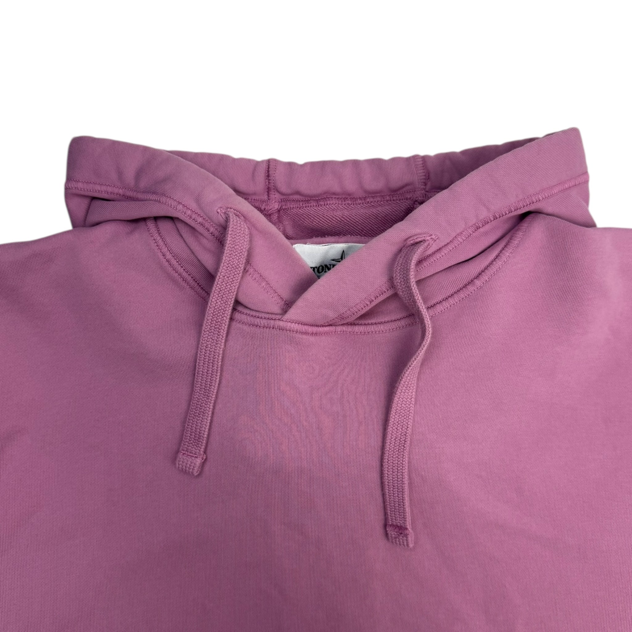 Stone Island Patch Logo Hoodie Rose