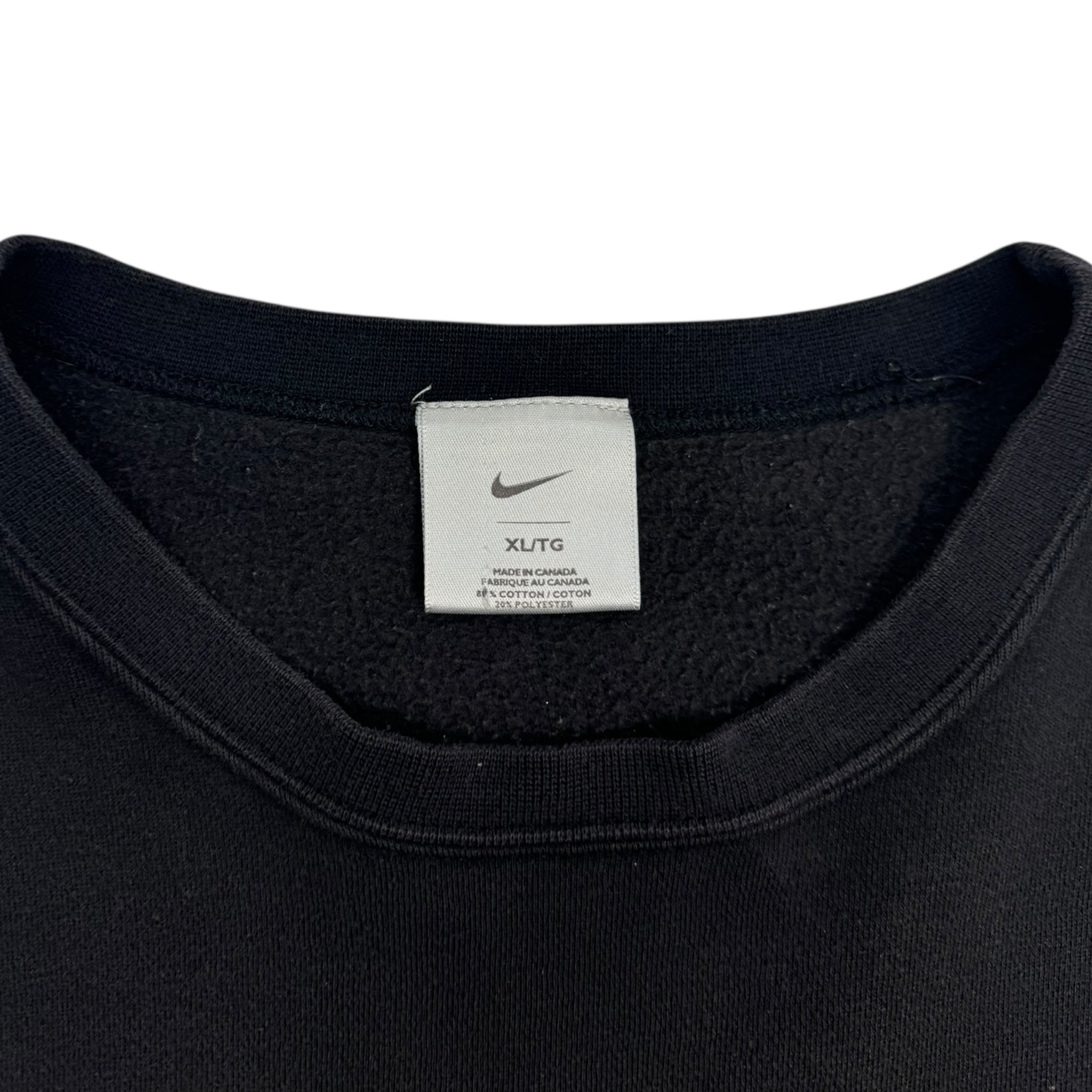 Vintage Nike Classic Side Swoosh Crewneck Black
