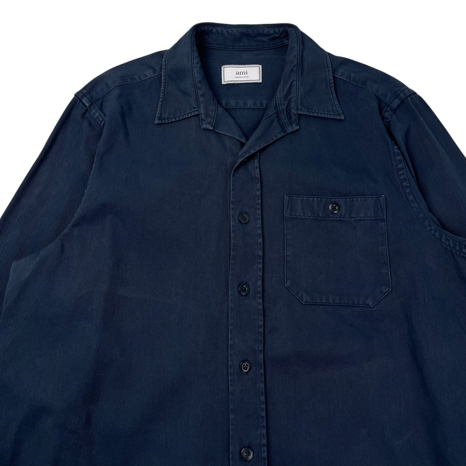 Ami Paris Work Shirt Washed Navy