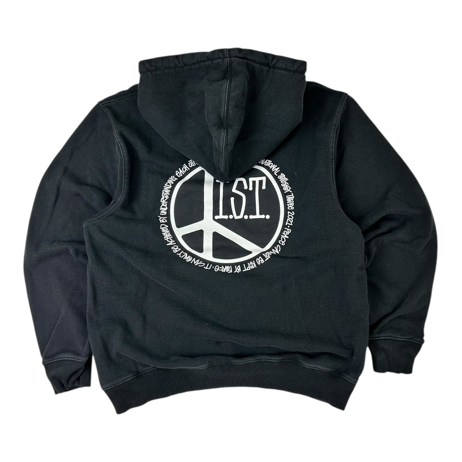 Stussy Peace Dot Hoodie Black