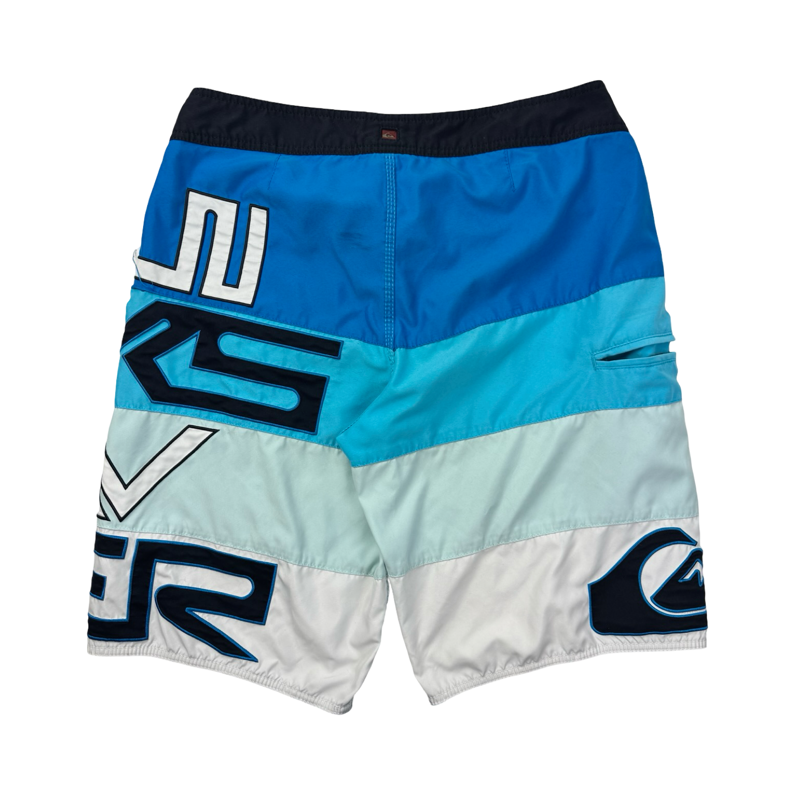Y2K Quiksilver Surf Board Shorts Blue/White