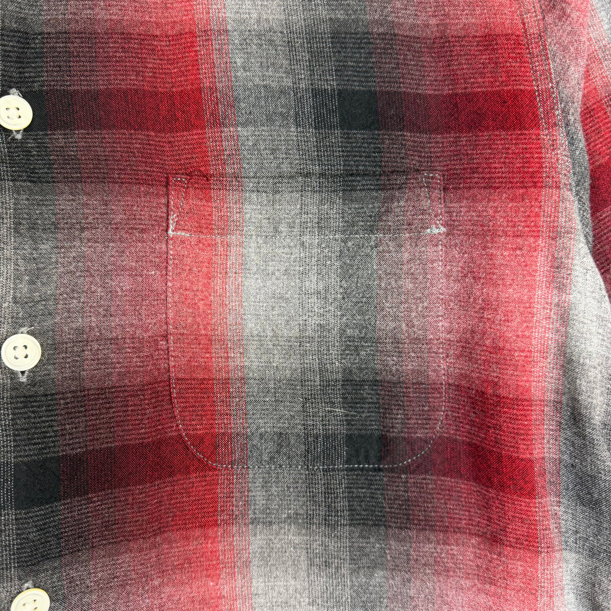 Wacko Maria The Guilty Parties Chainstitch Flannel Red