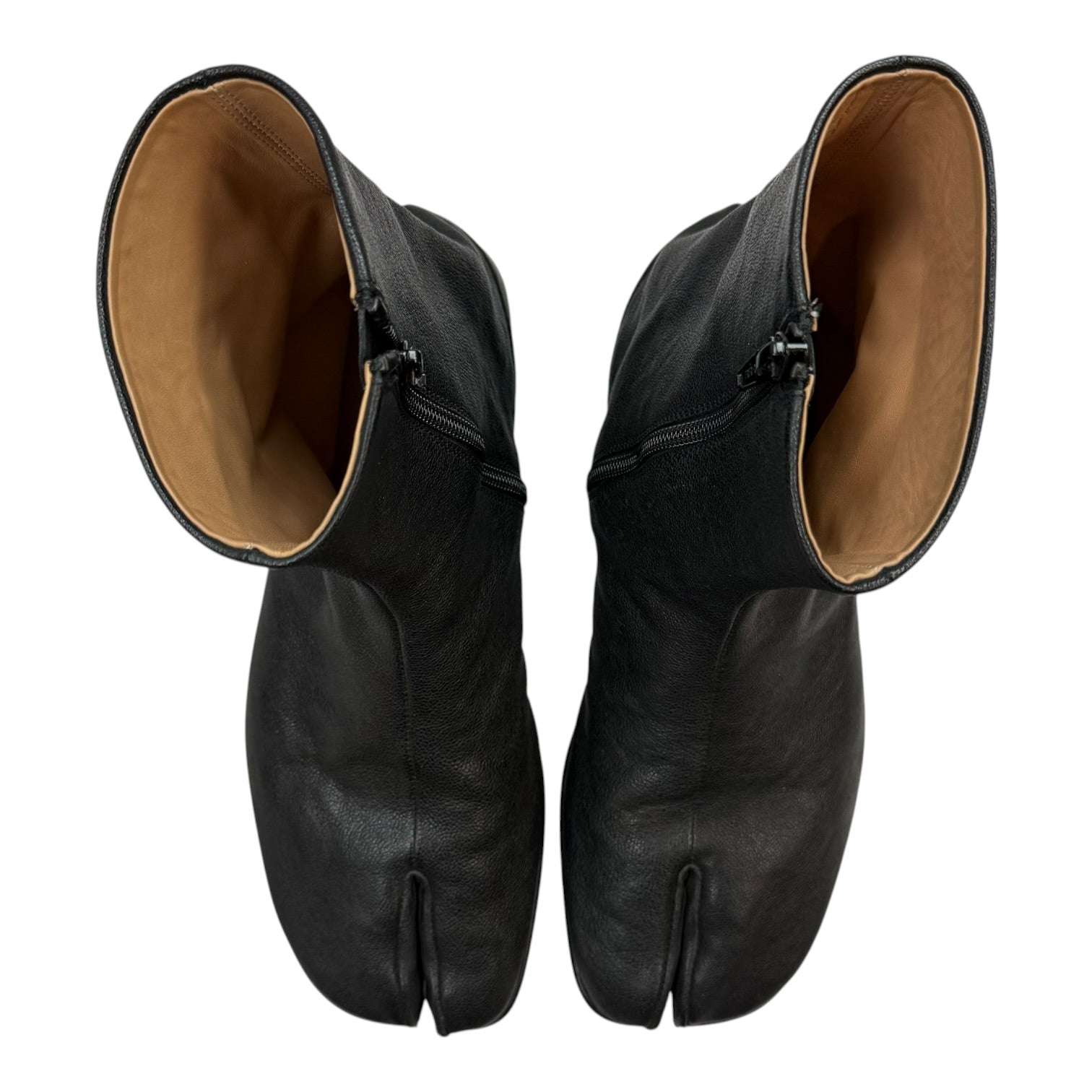 Maison Margiela Tabi Ankle Leather Boots Black (Used)