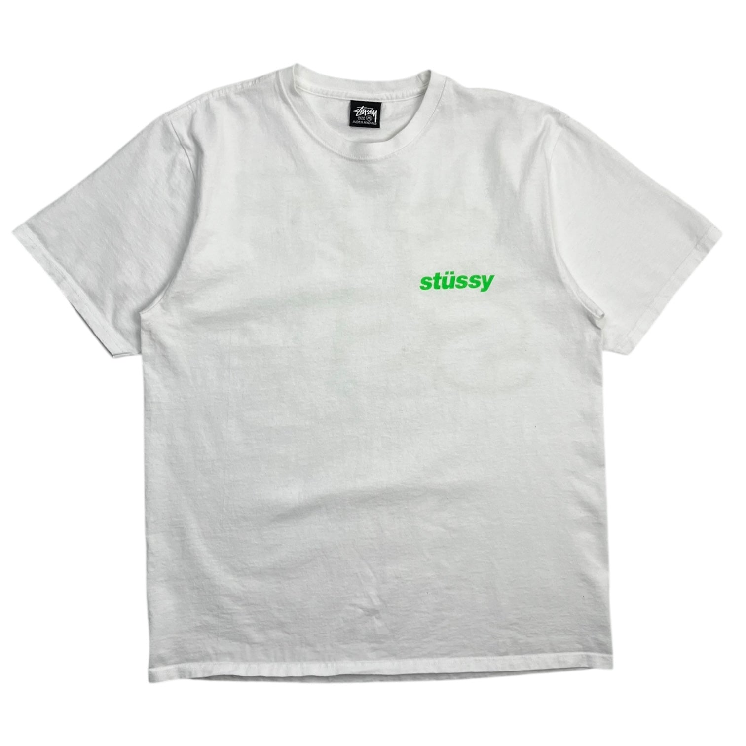 Stussy Spellout Tee Green/White