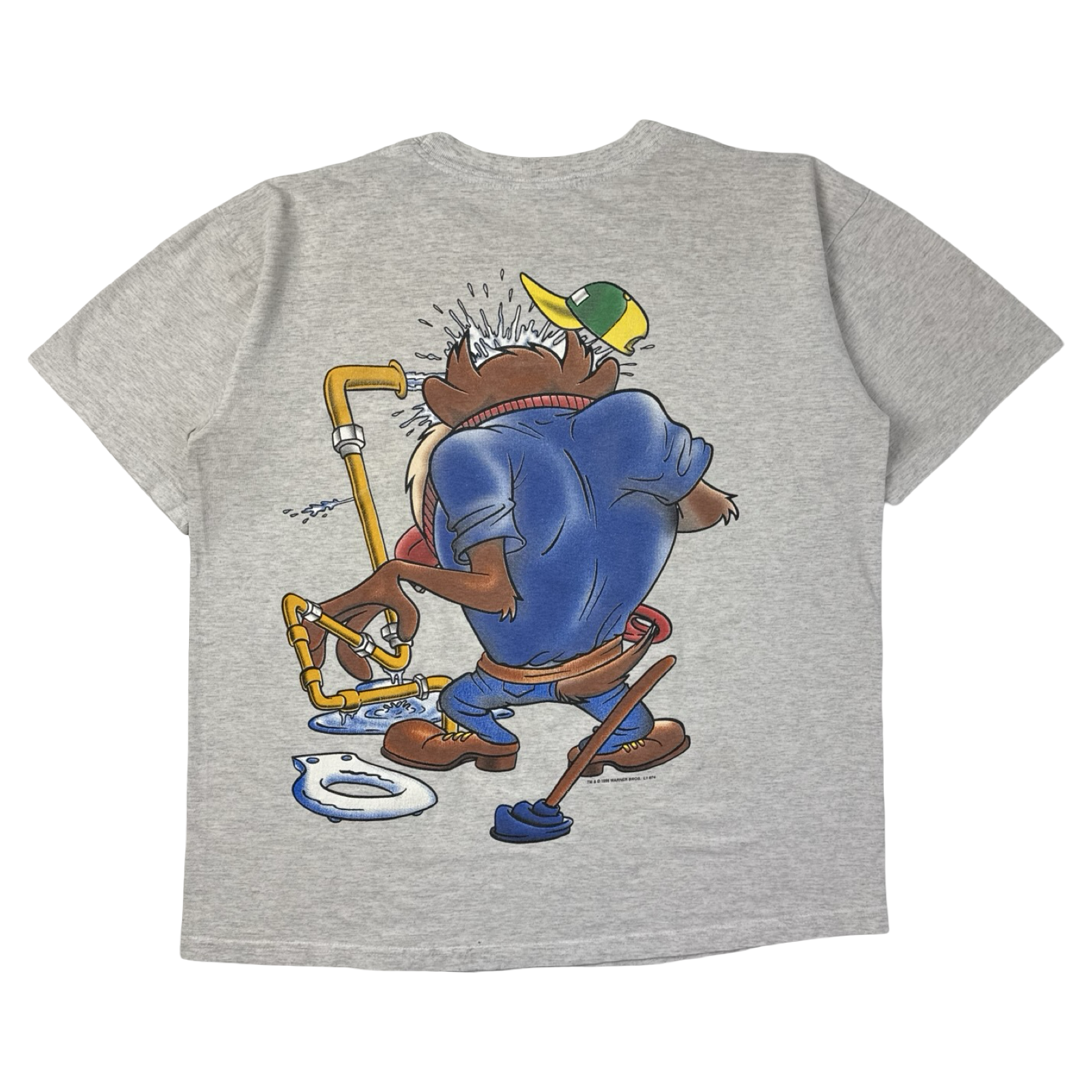 1993 Looney Tunes Taz The Mechanic Cartoon T-Shirt