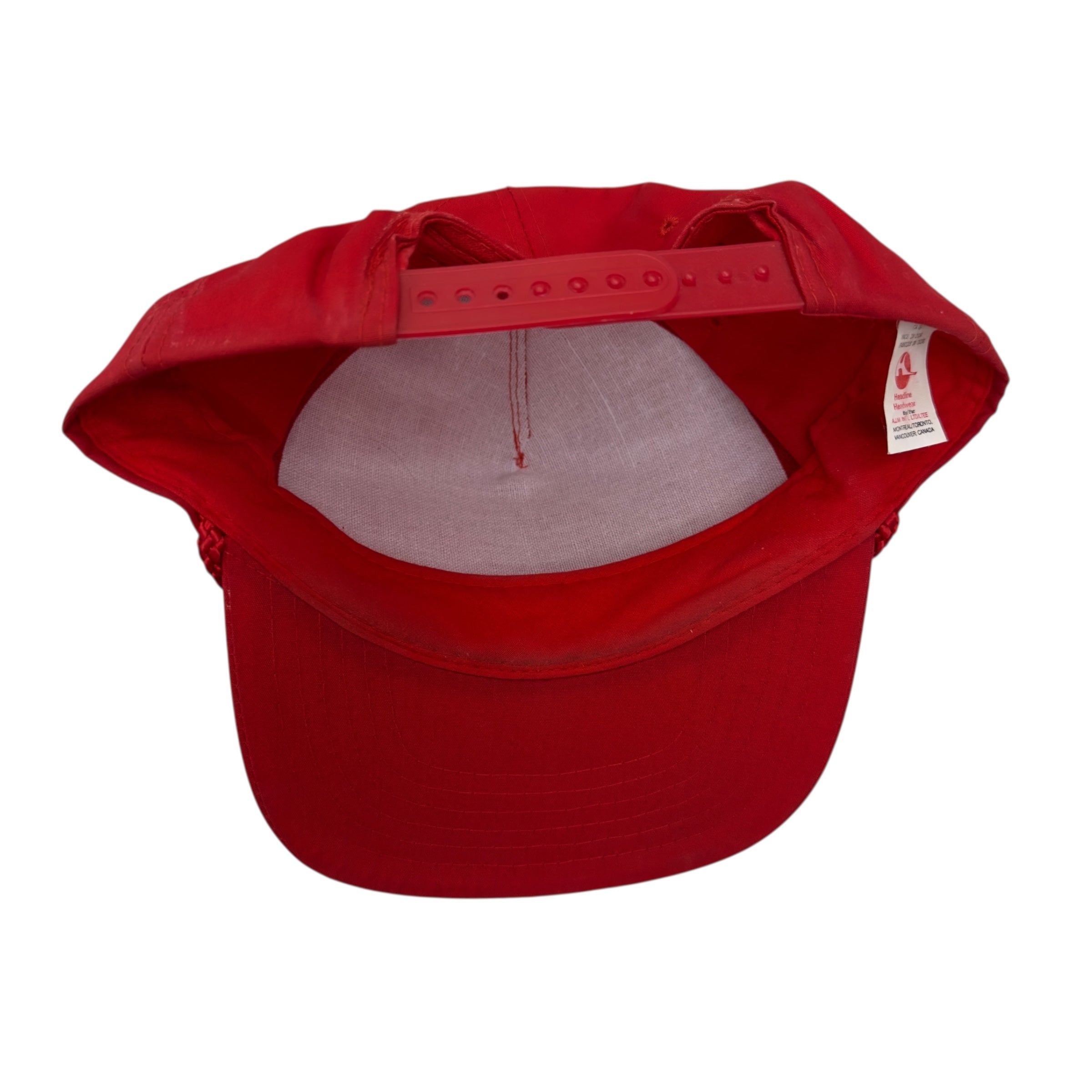 Vintage Mcdonalds Pizza Snapback Hat Red