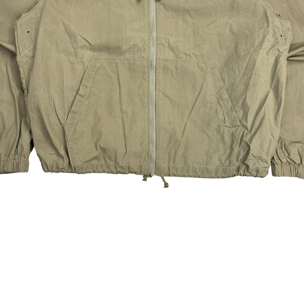Stussy Waxed Cotton Beach Shell Jacket Green