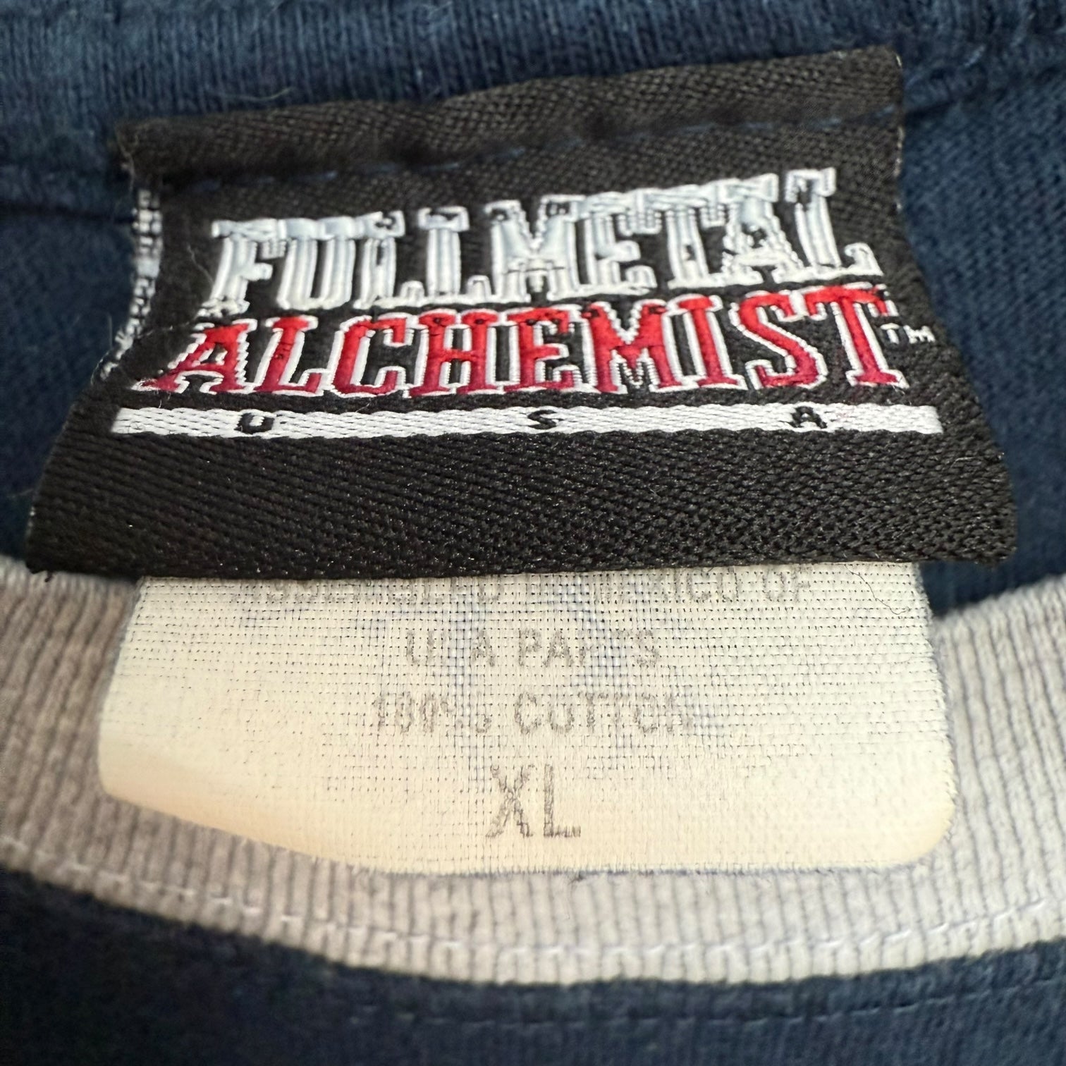 2004 Full Metal Alchemist Tee Blue