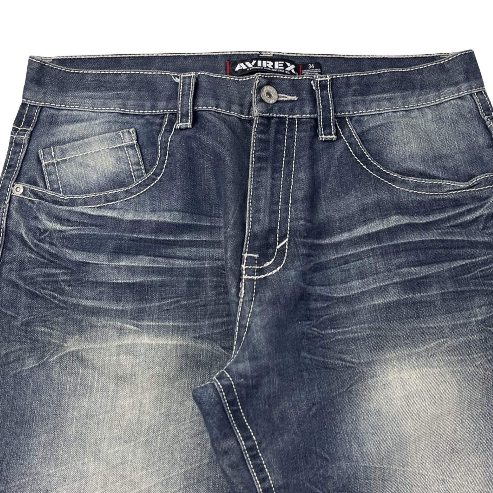 Vintage Y2K Avirex Embroidered Denim Shorts