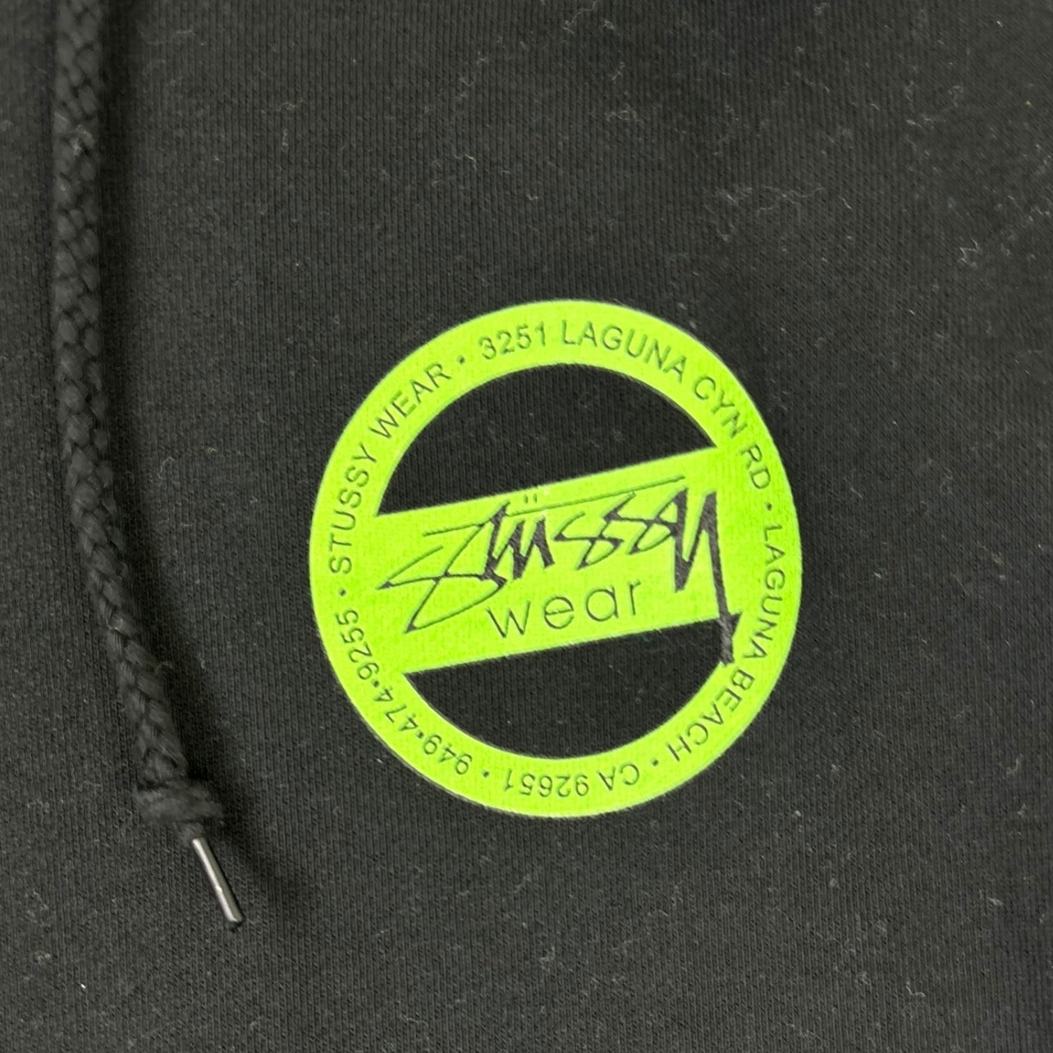 Stussy Wear Circle Hoodie Black
