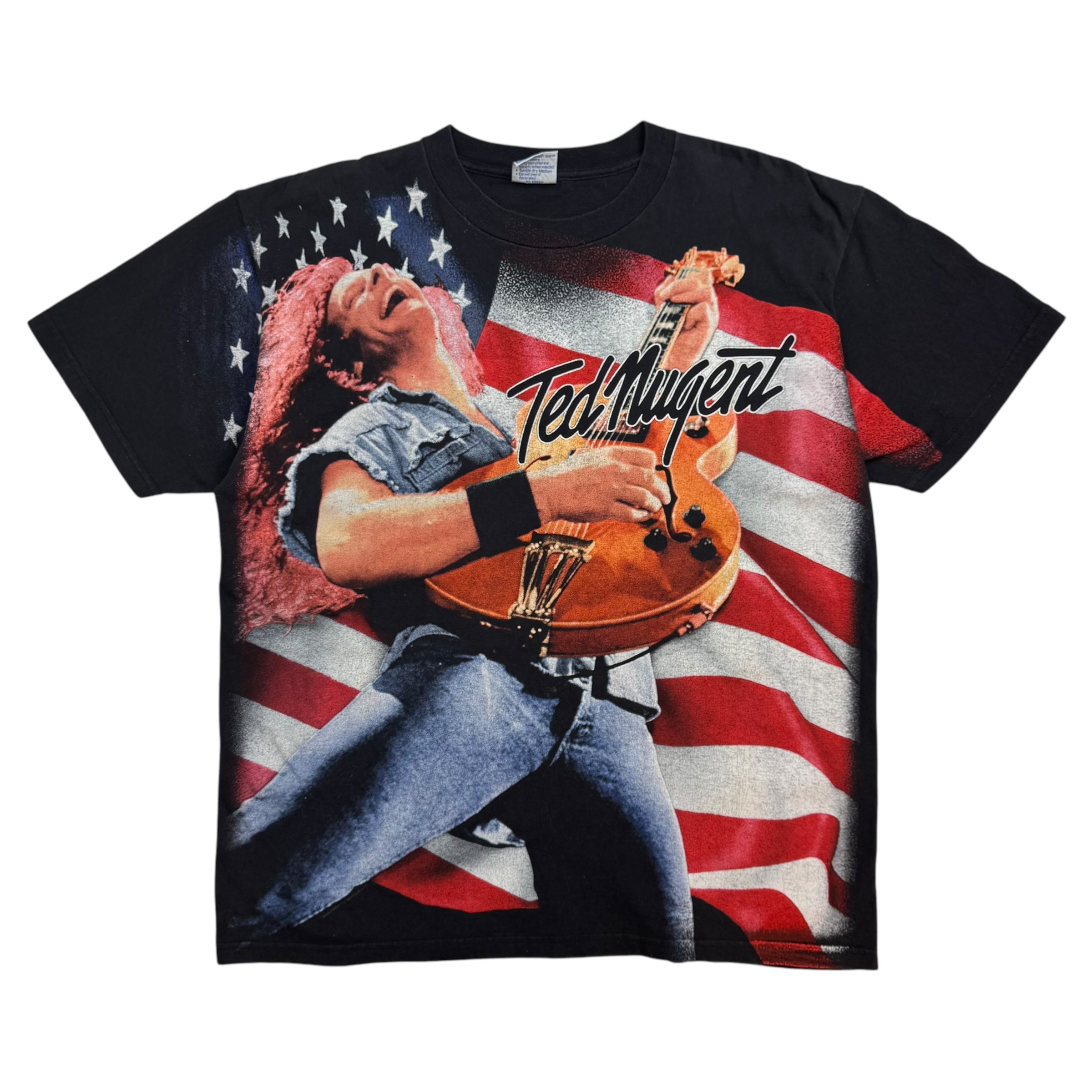 Vintage Ted Nugent One Nation Under Ted Tee Black