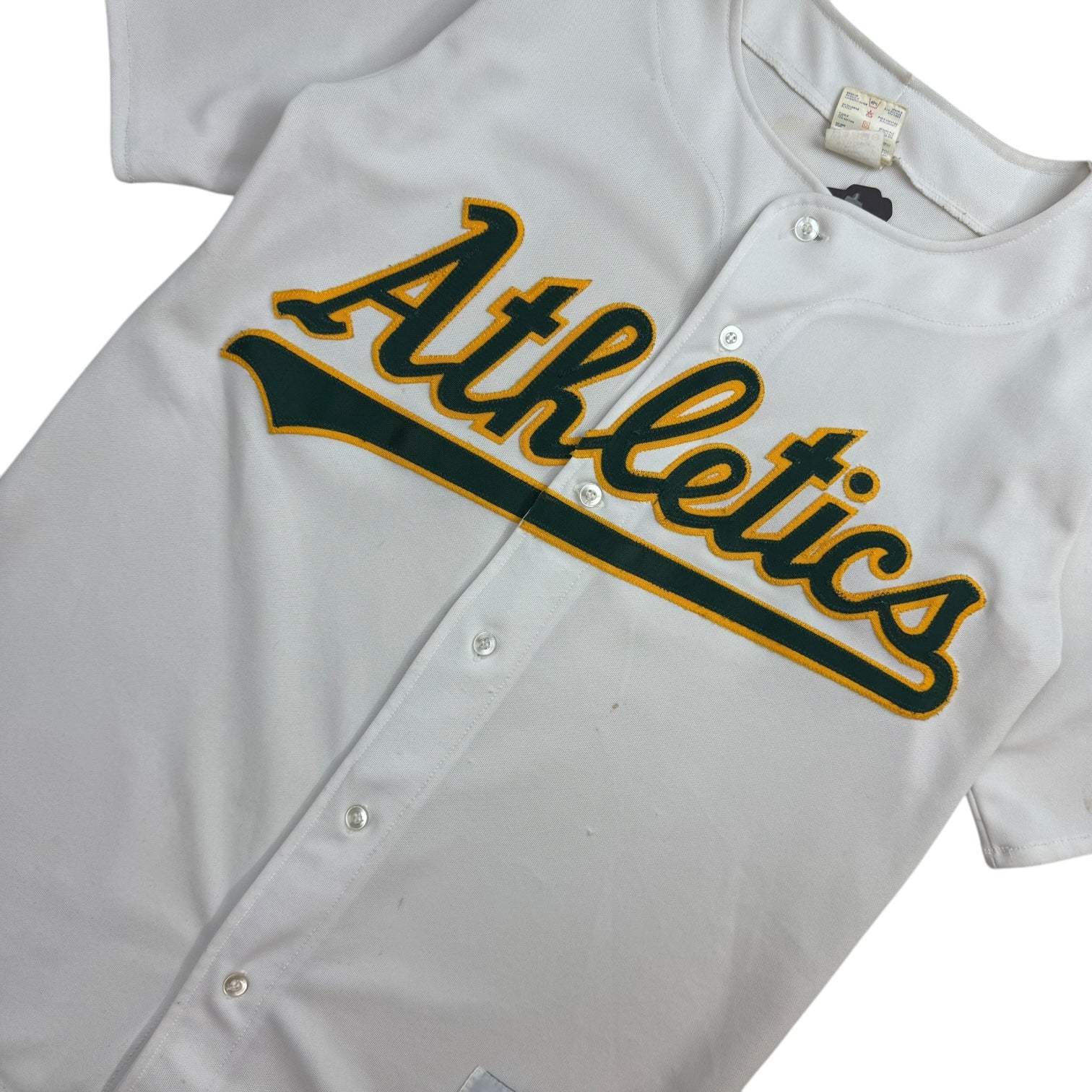 Vintage Ravens Knit Oakland Athletics Jersey White