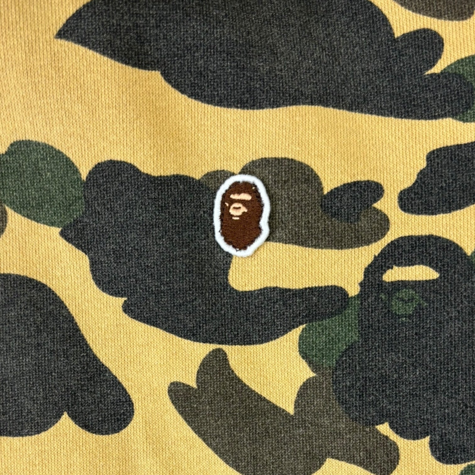 BAPE First Camo Full-Zip Hoodie Yellow