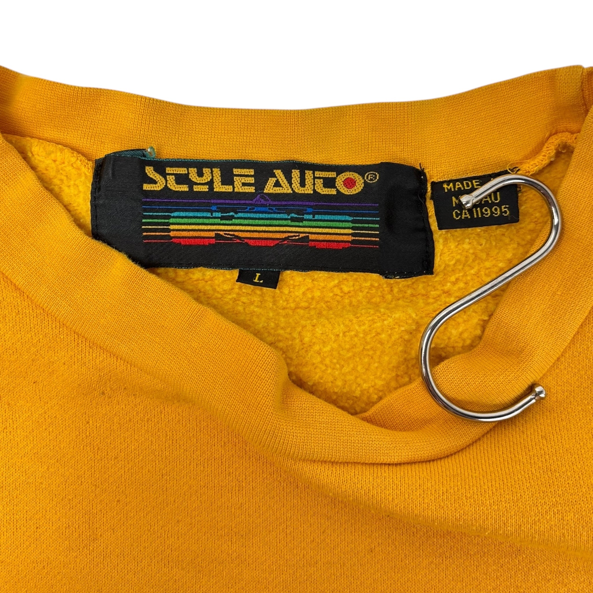 Vintage Ferrari Techno Road Crewneck Gold