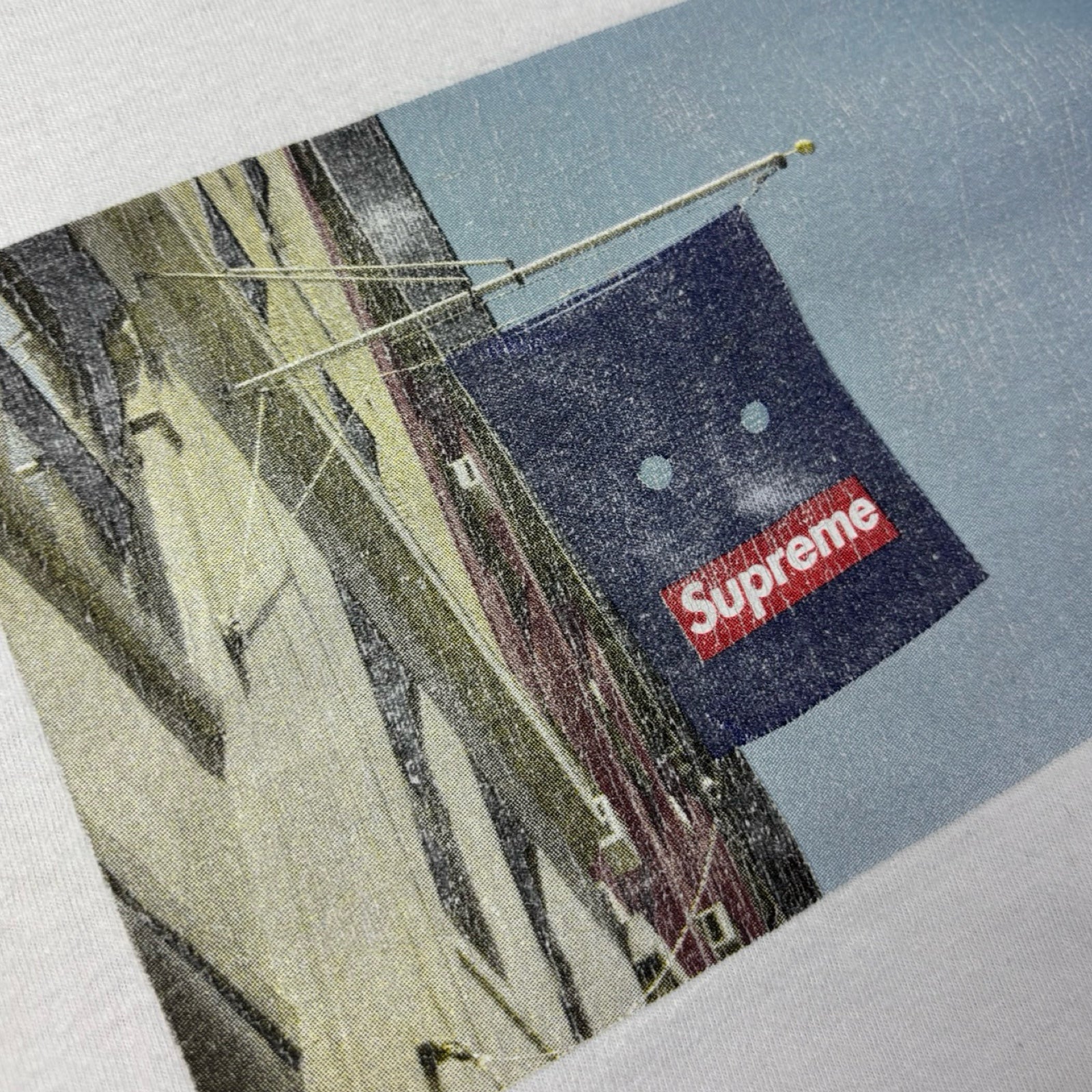 Supreme Banner Tee White