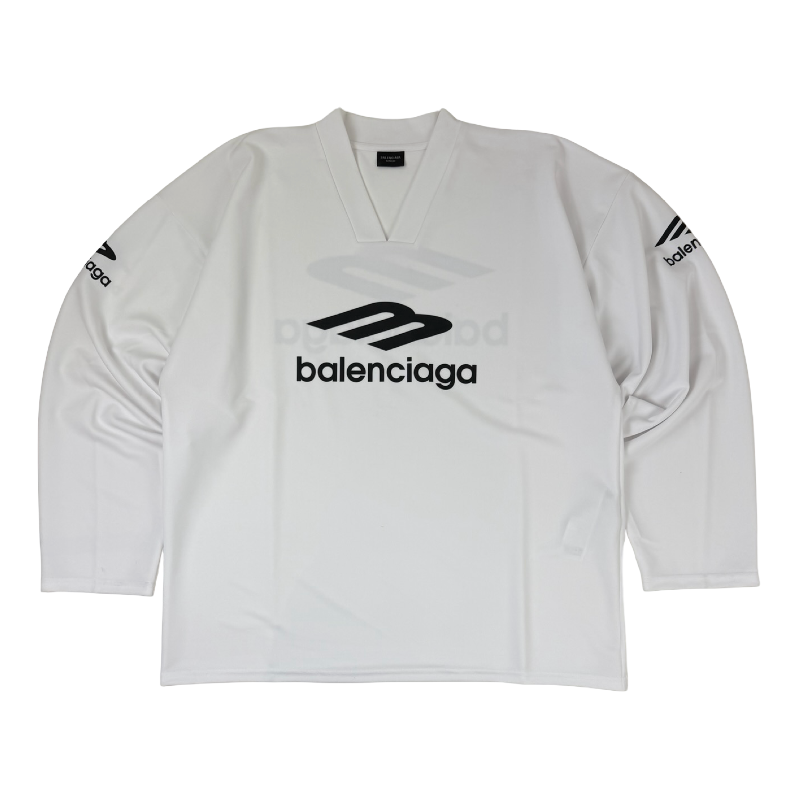 Balenciaga Skiwear 3B Sports Icon Long Sleeve Jersey White
