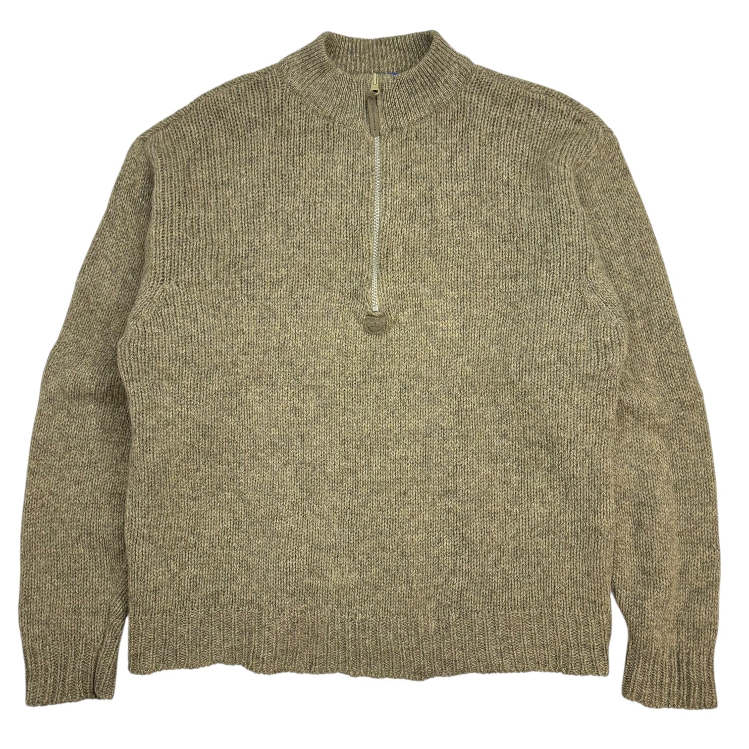 Vintage Pendleton Wool Quarter Zip Sweater Biege