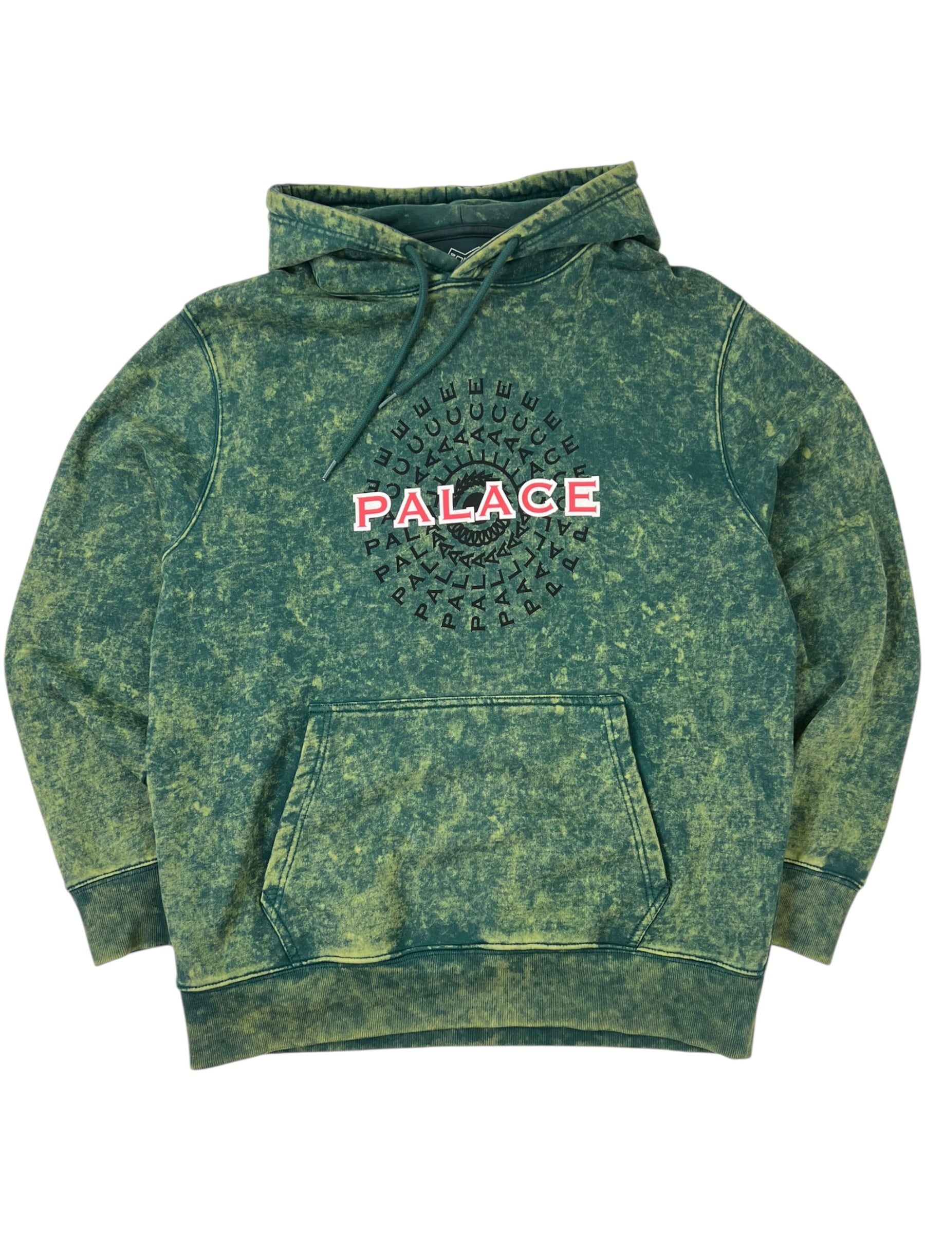 Palace Pircle Hoodie Green Acid Wash