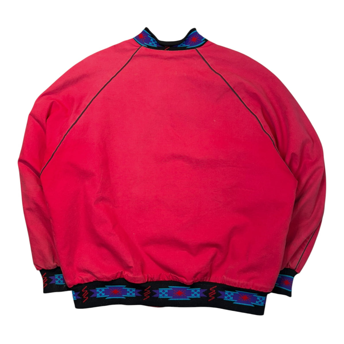Vintage 90s Walls Western Canvas Bomber Jacket Red