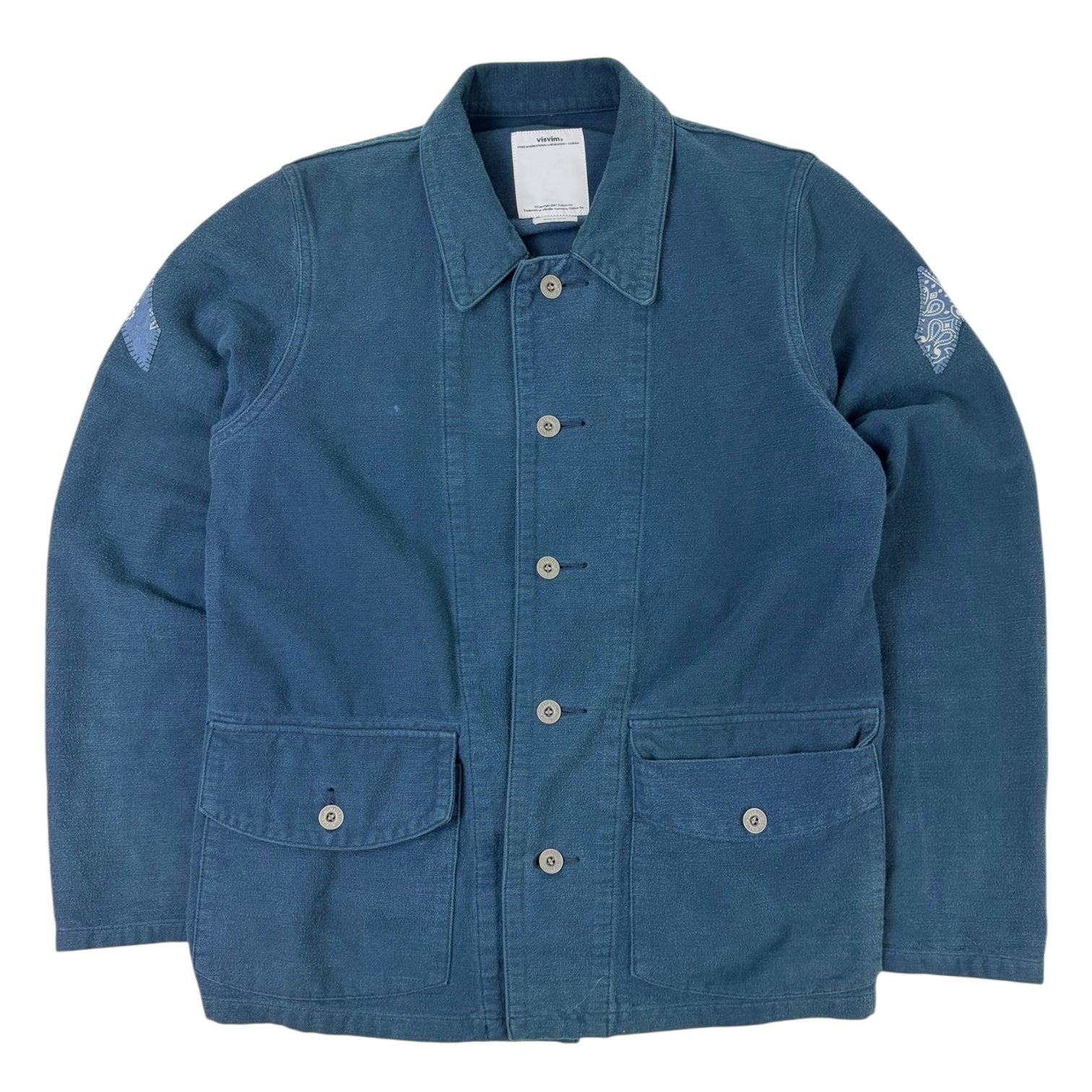 Visvim Corporal Flannel Jacket Cashew Blue