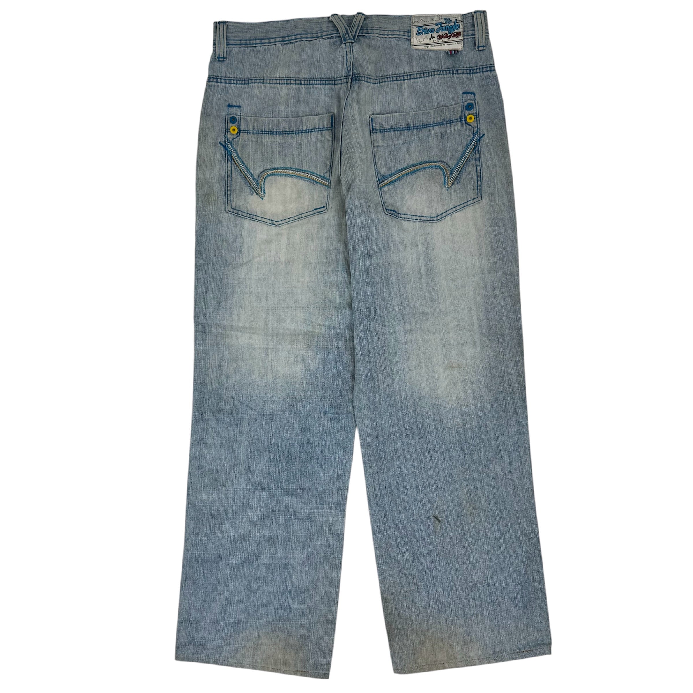 Vintage Y2K Lightwash Faded 5ive Jungle Denim Jeans